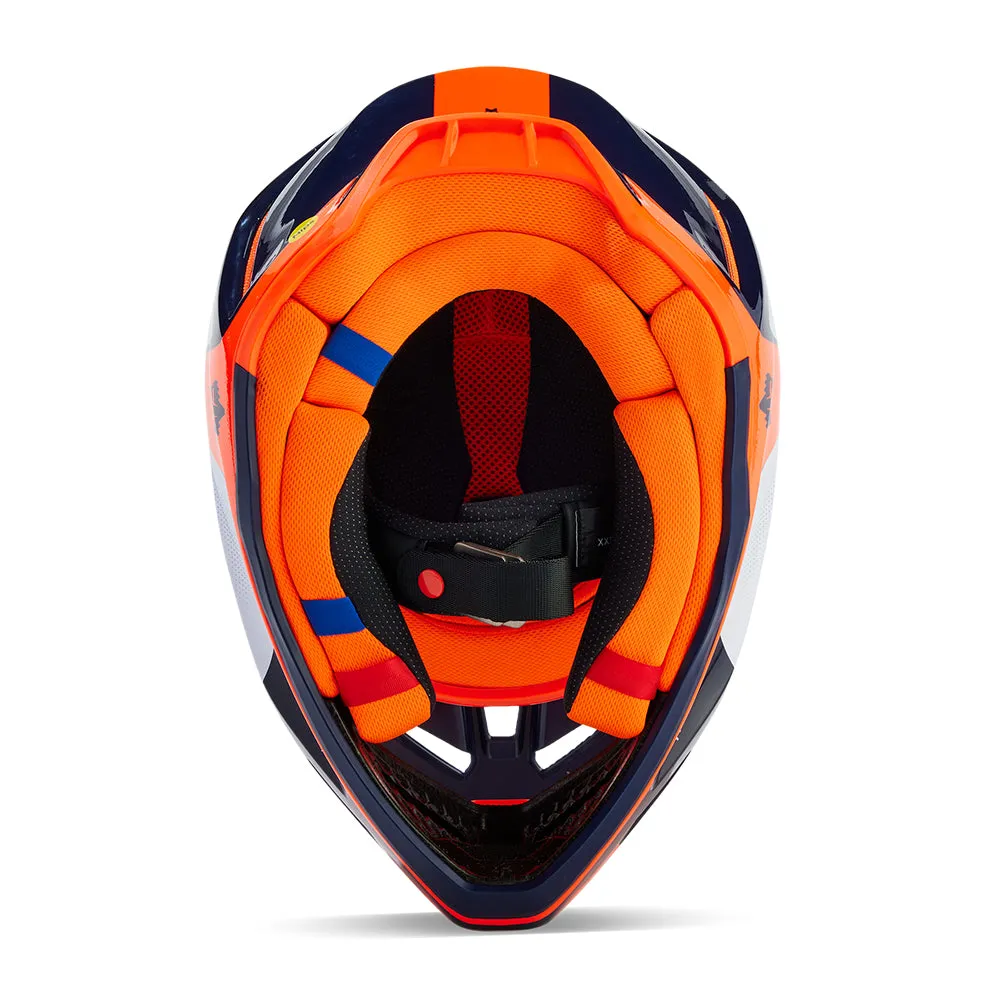 FOX V3 REVISE HELMET MIPS CE [NAVY/ORANGE]