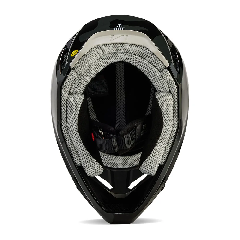 FOX YOUTH V1 BNKR HELMET [BLACK CAMO]