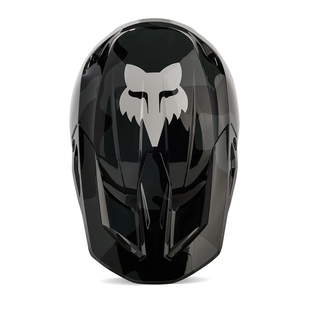 FOX YOUTH V1 BNKR HELMET [BLACK CAMO]