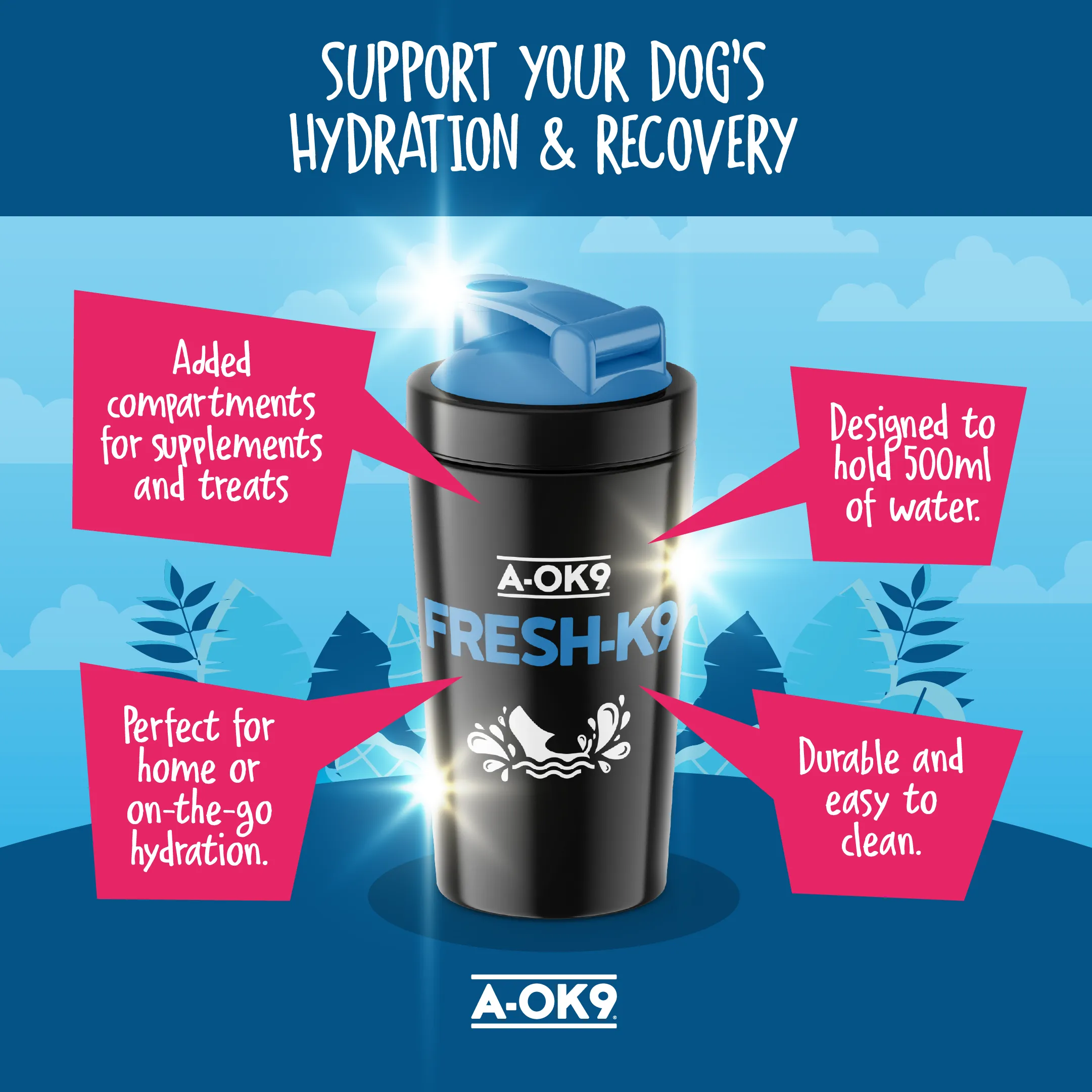 Fresh-K9 Shaker Bottle