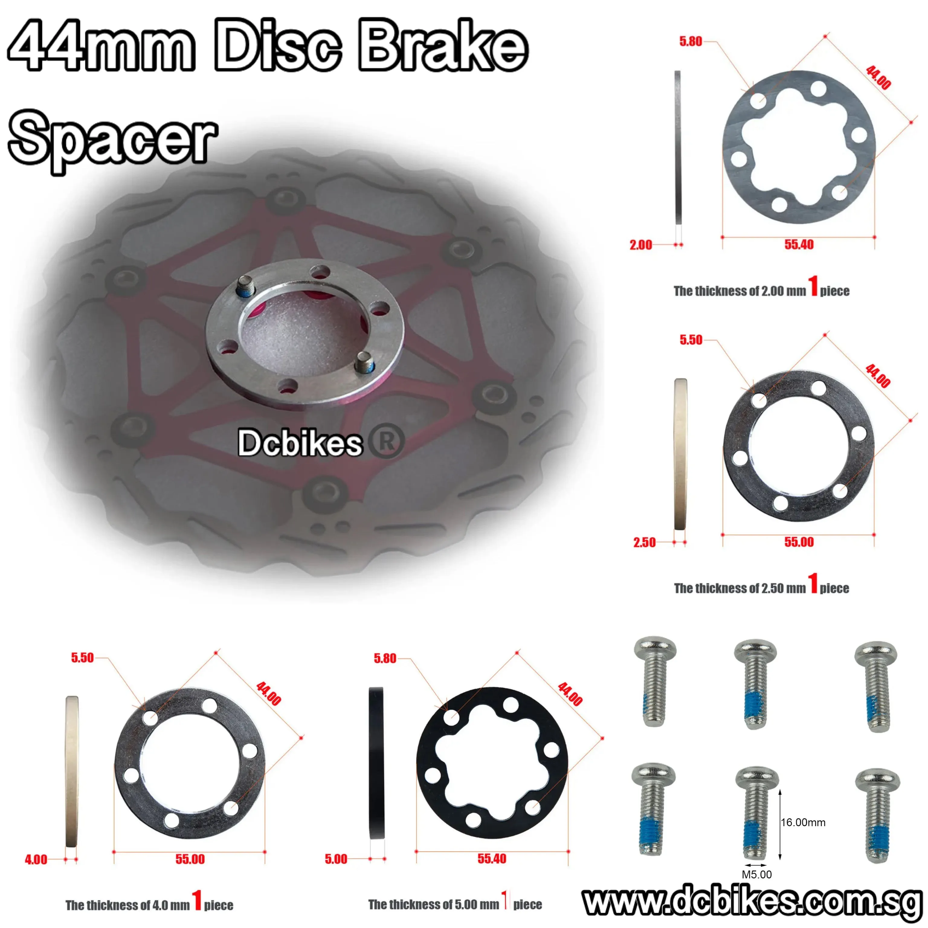 Front | Rear Disc Brake Spacer Adapter For Boost   Hubs Conversion