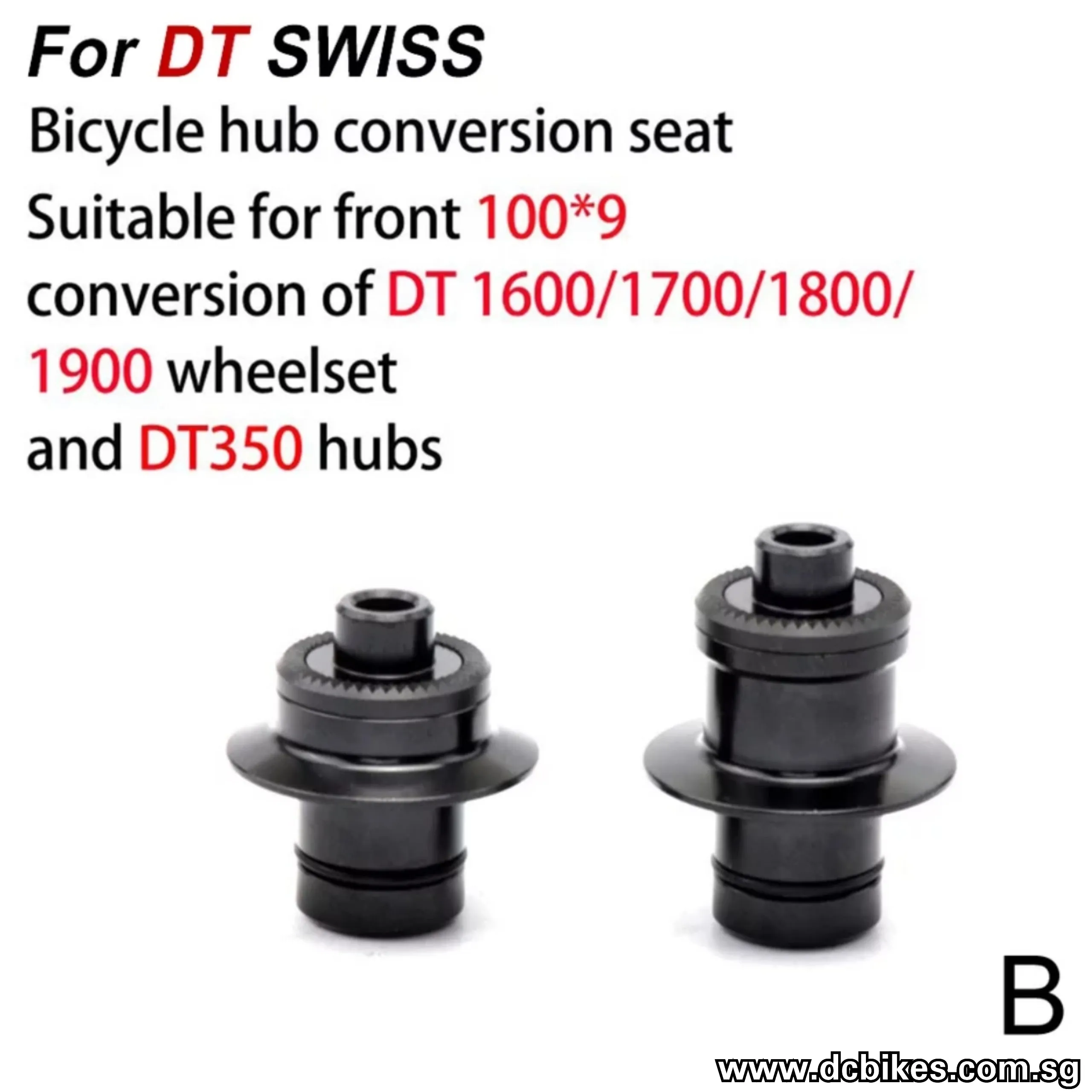Front | Rear Hub QR Quick Release Thru Axle Conversion Kit Adapter End Caps For DT