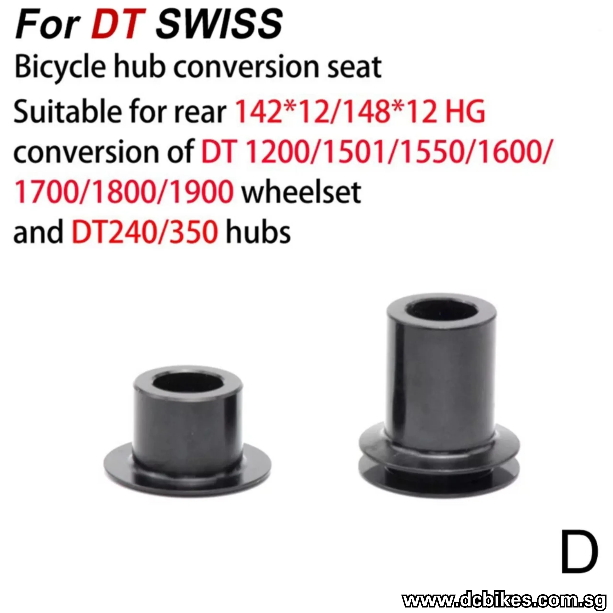 Front | Rear Hub QR Quick Release Thru Axle Conversion Kit Adapter End Caps For DT