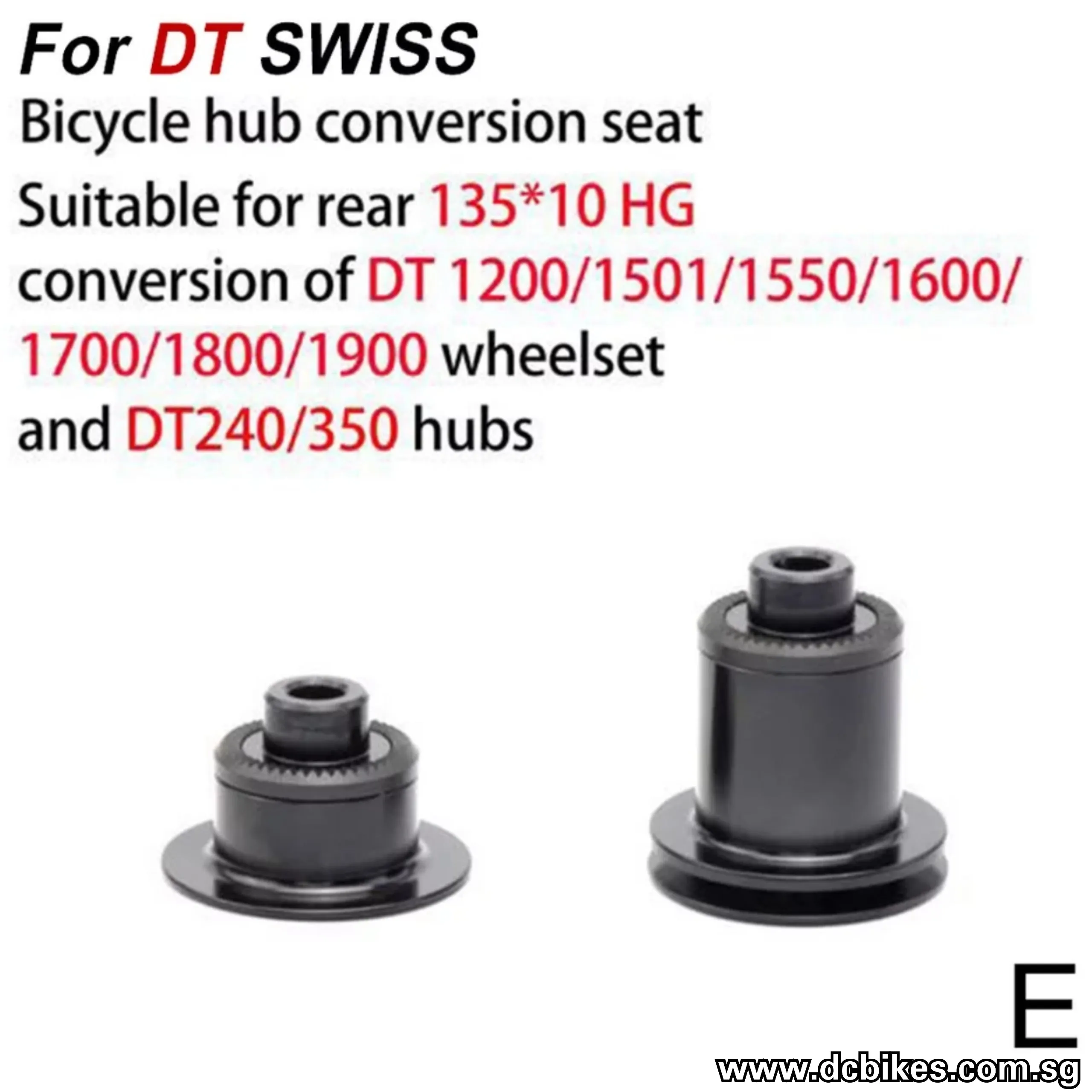Front | Rear Hub QR Quick Release Thru Axle Conversion Kit Adapter End Caps For DT