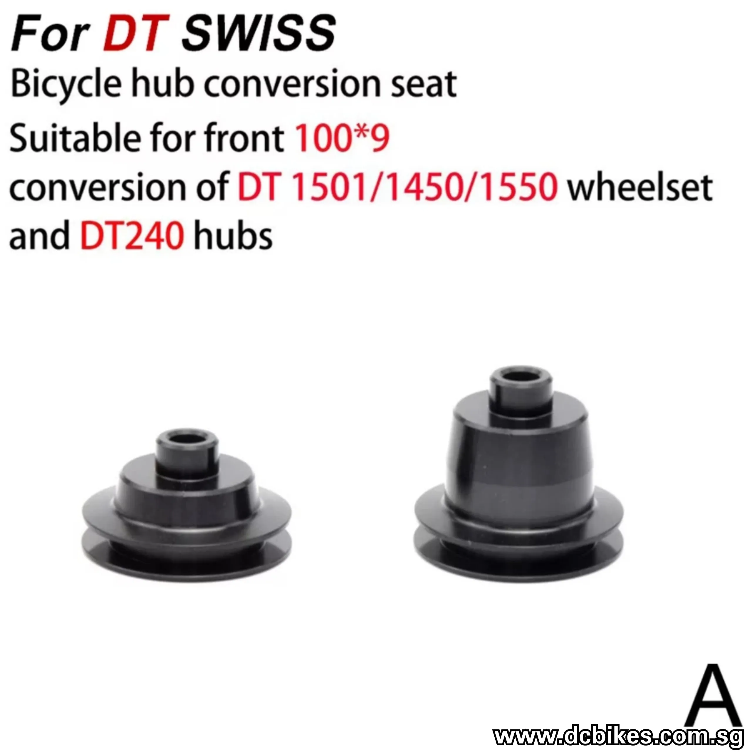 Front | Rear Hub QR Quick Release Thru Axle Conversion Kit Adapter End Caps For DT