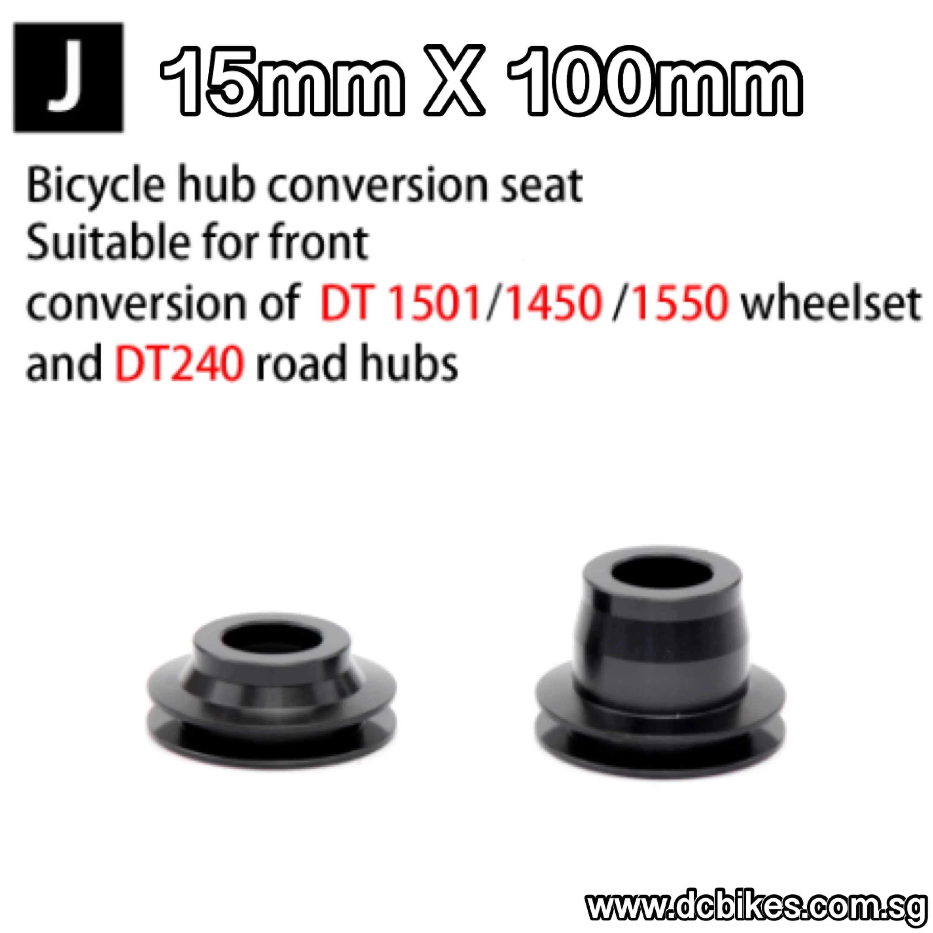 Front | Rear Hub QR Quick Release Thru Axle Conversion Kit Adapter End Caps For DT