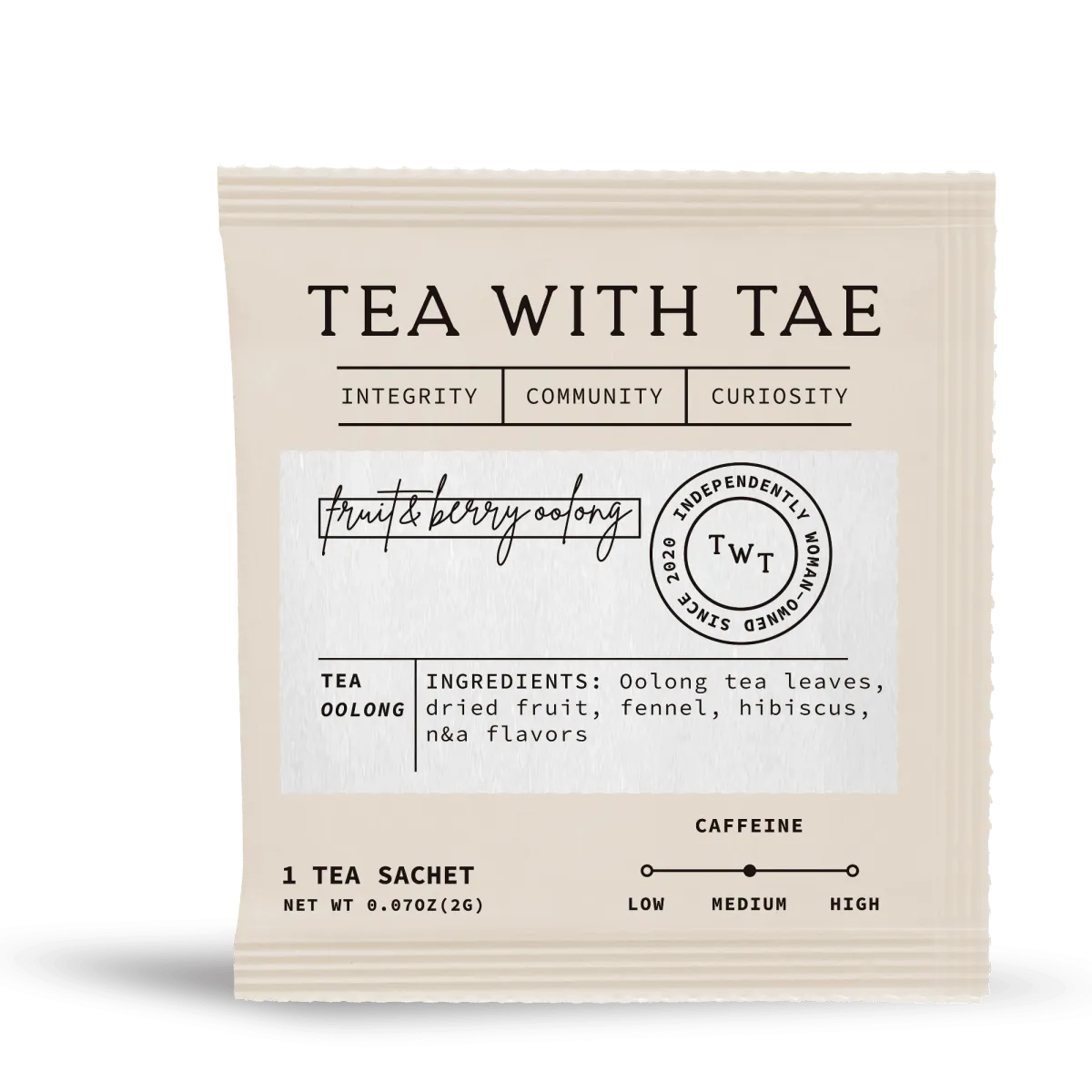 Fruit & Berry Oolong 50 ct. Overwrap Bag