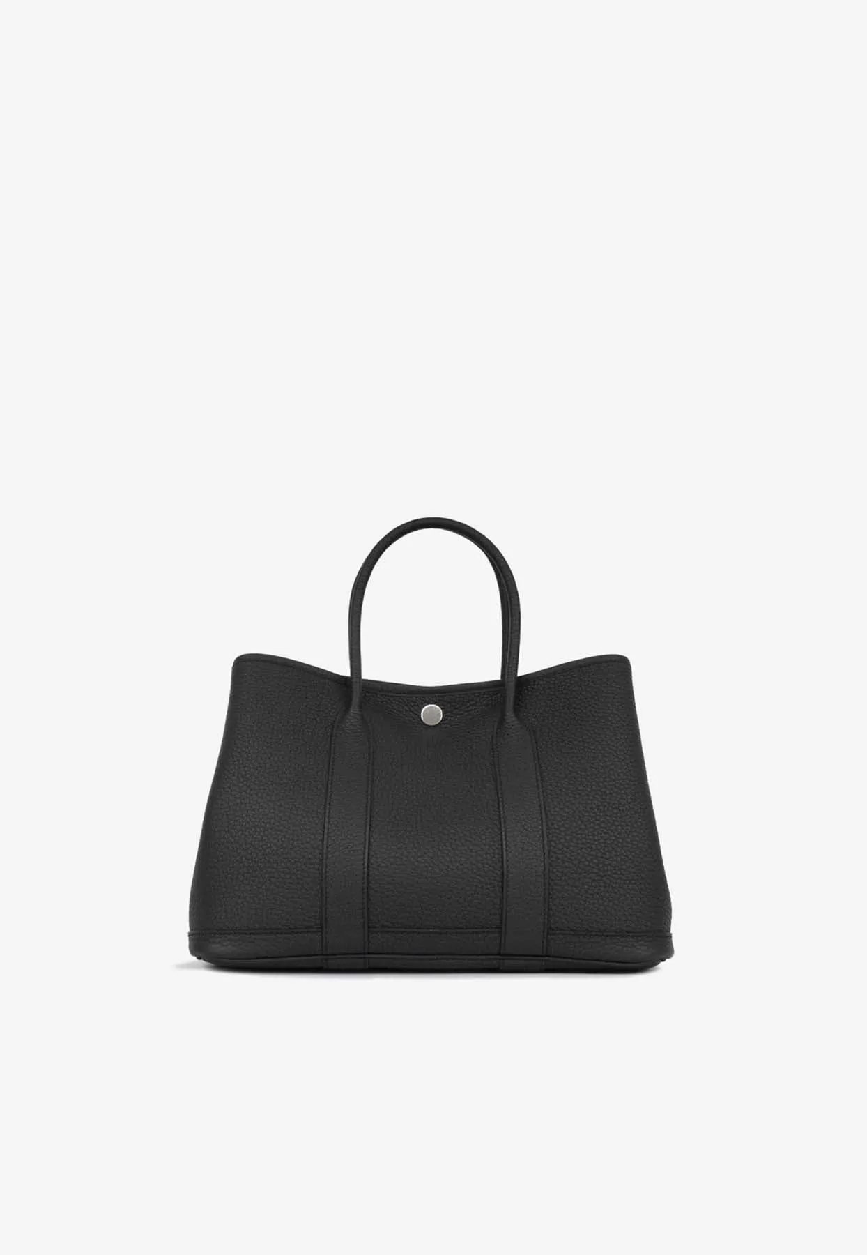 Garden Party 30 in Black Negonda Leather with Palladium Hardware