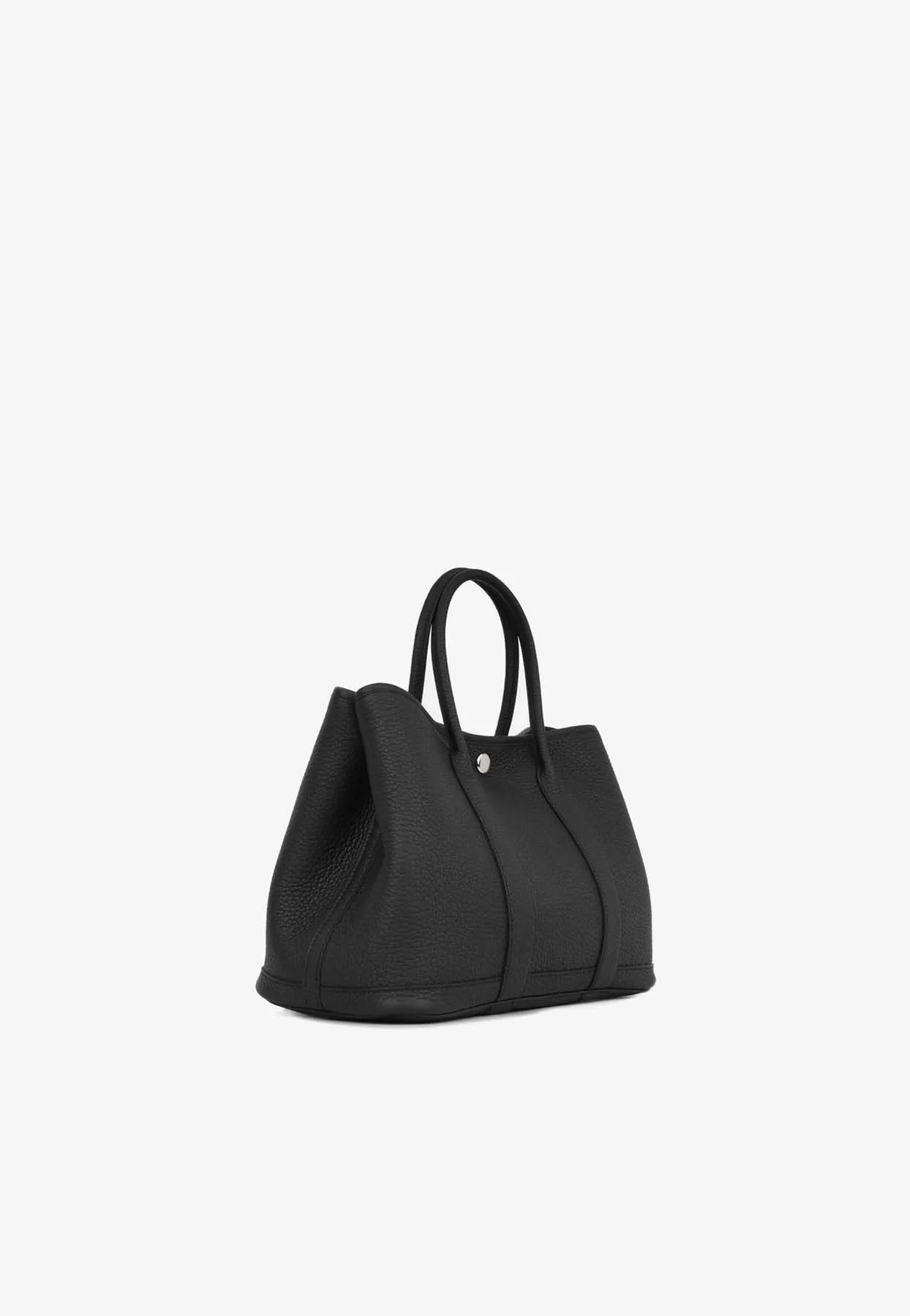 Garden Party 30 in Black Negonda Leather with Palladium Hardware