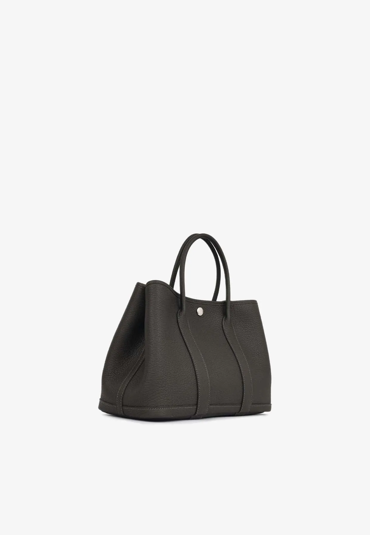Garden Party 30 in Ebene Veau Negonda Leather with Palladium Hardware