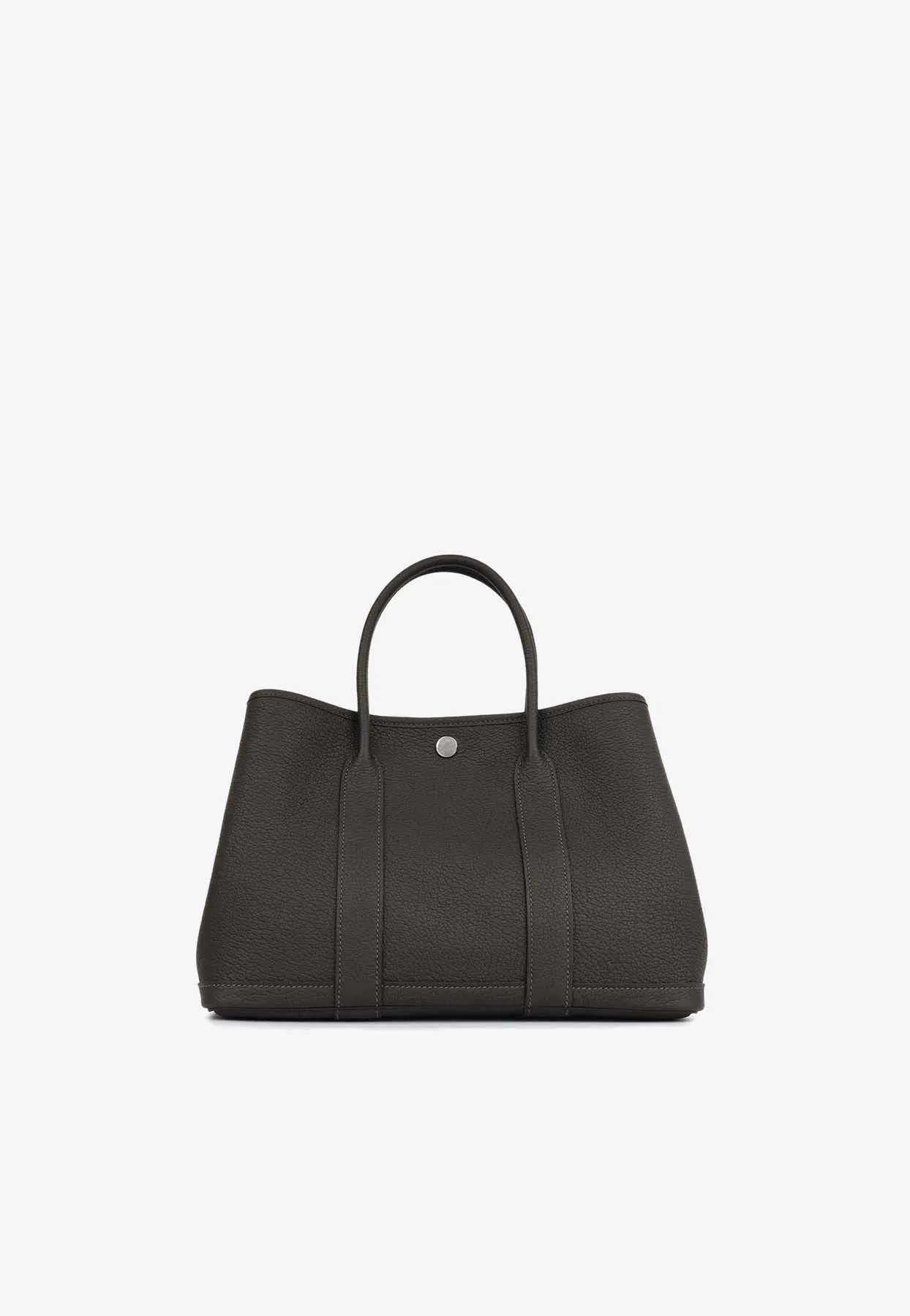 Garden Party 30 in Ebene Veau Negonda Leather with Palladium Hardware