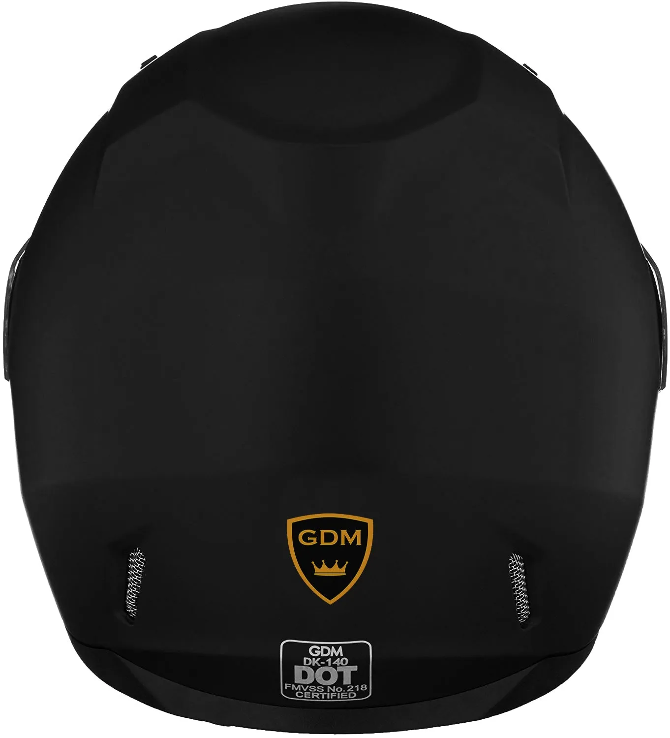 GDM DK-140 Full Face Motorcycle Helmet Matte Black