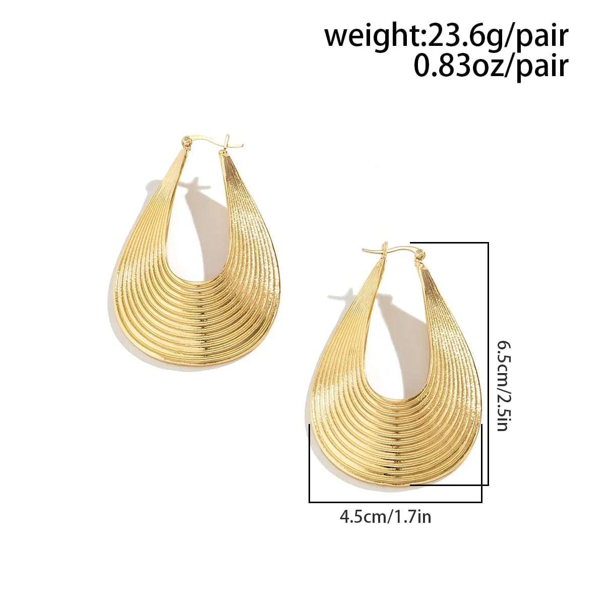 Geometric Abstract Pattern Dangle Earrings
