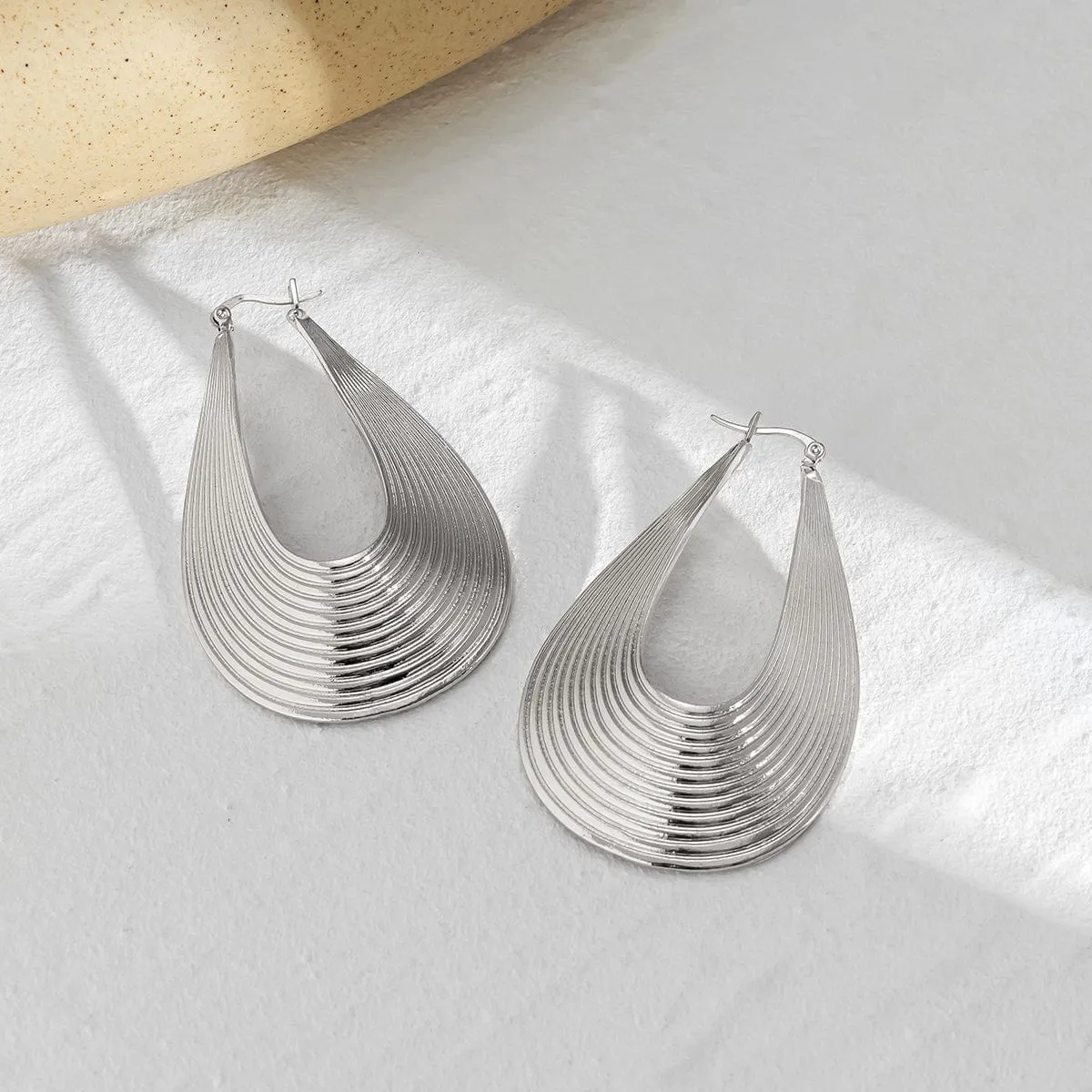 Geometric Abstract Pattern Dangle Earrings