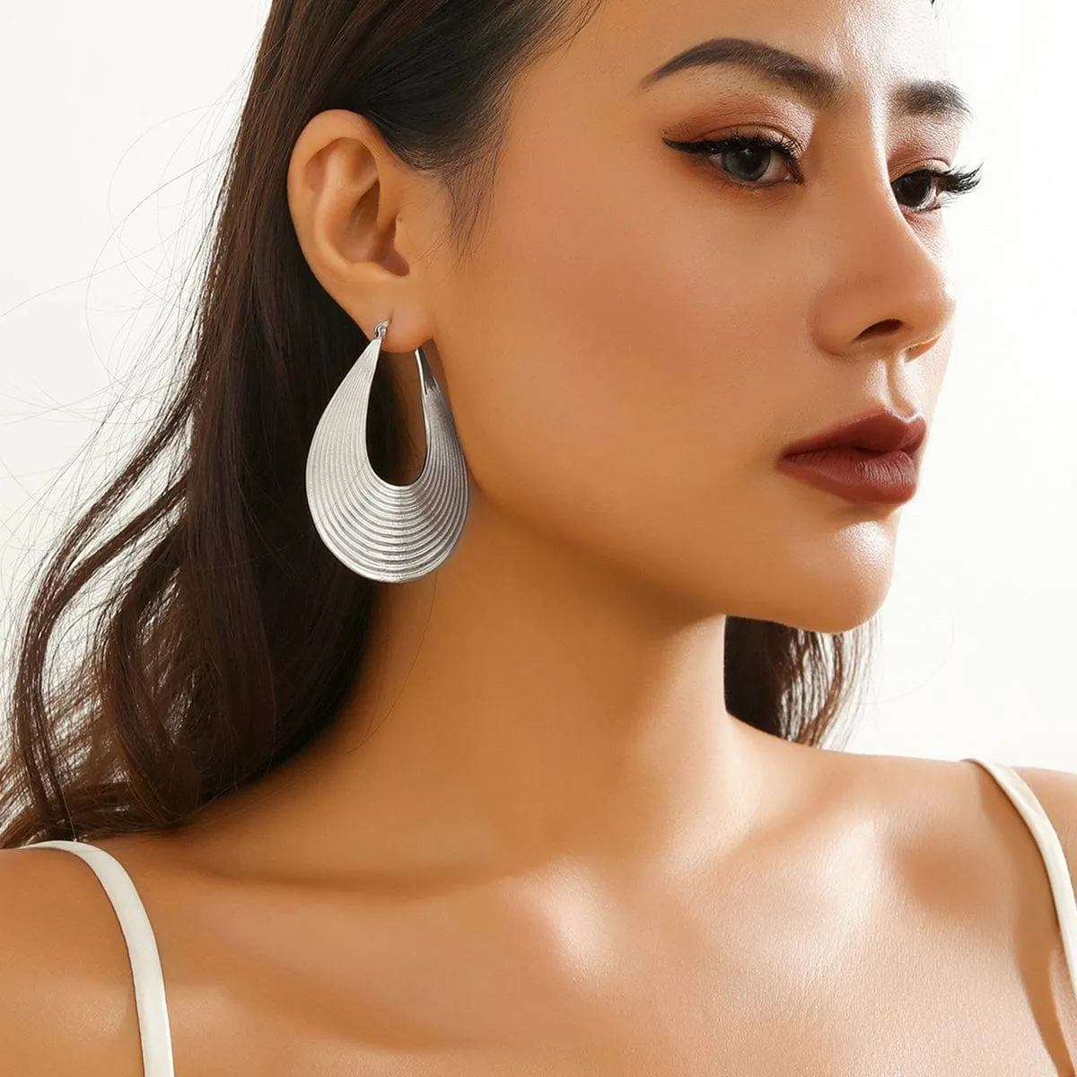 Geometric Abstract Pattern Dangle Earrings