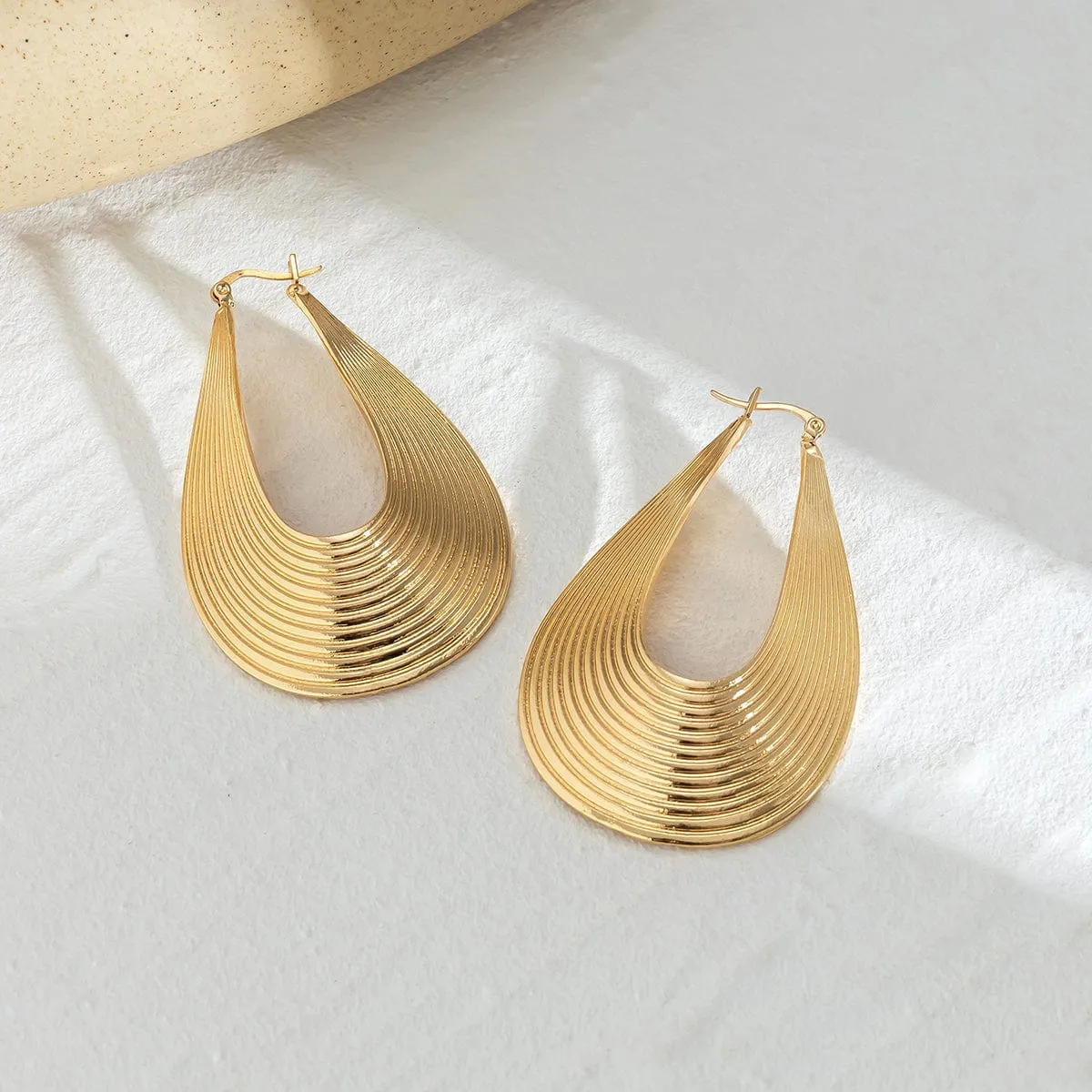 Geometric Abstract Pattern Dangle Earrings