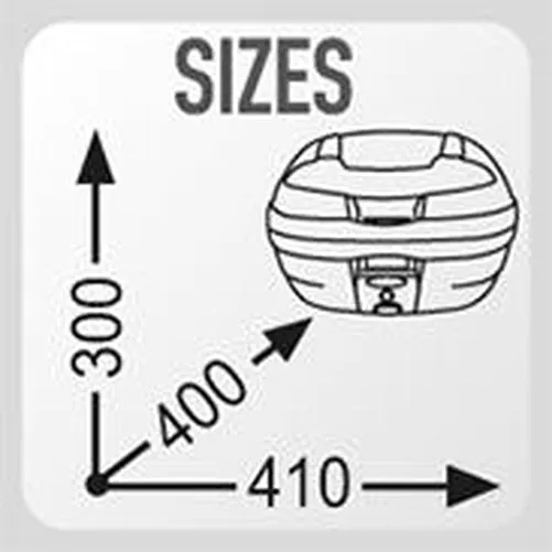Givi E300NT Monolock Top Box (30 litre)