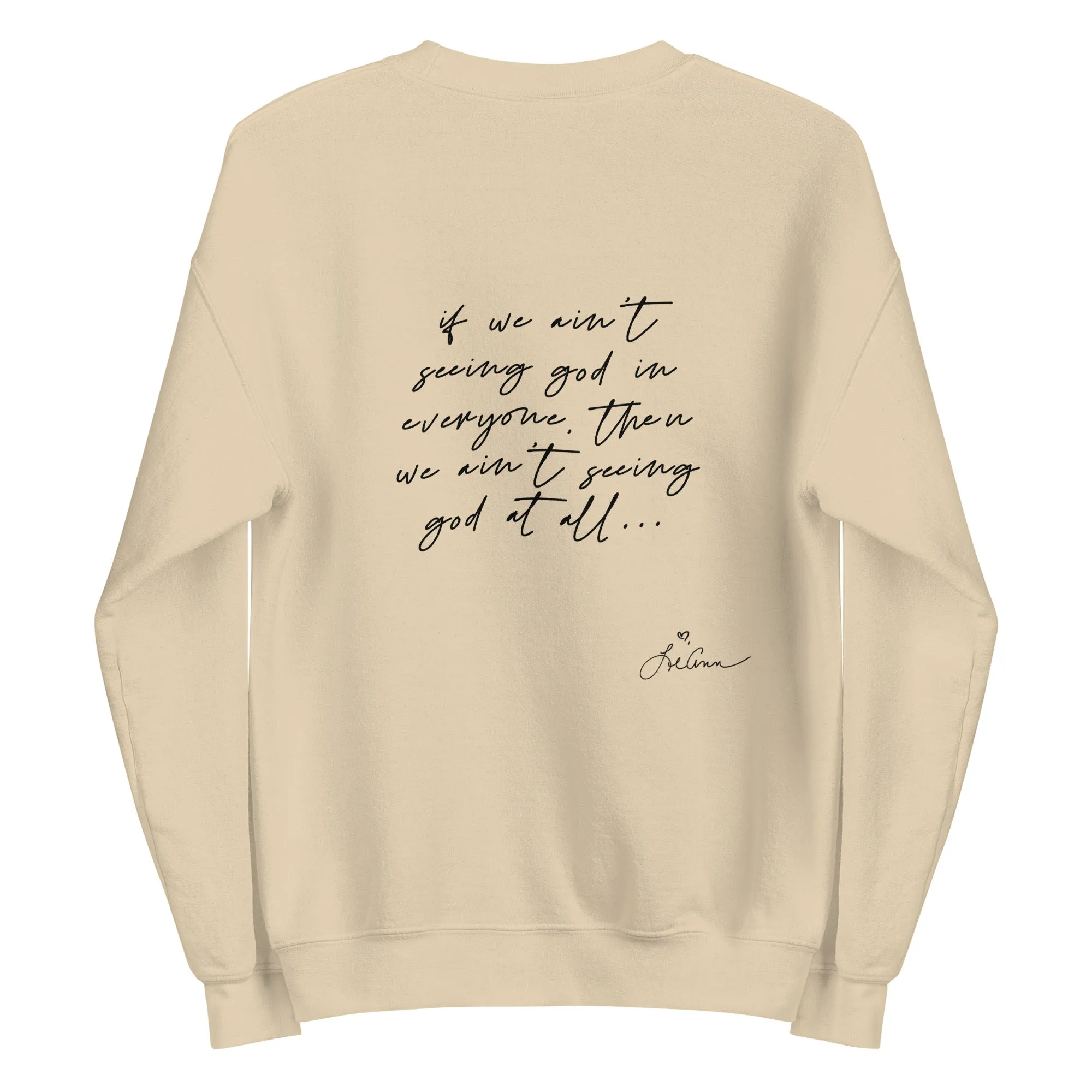 god's work lyric unisex sweatshirt