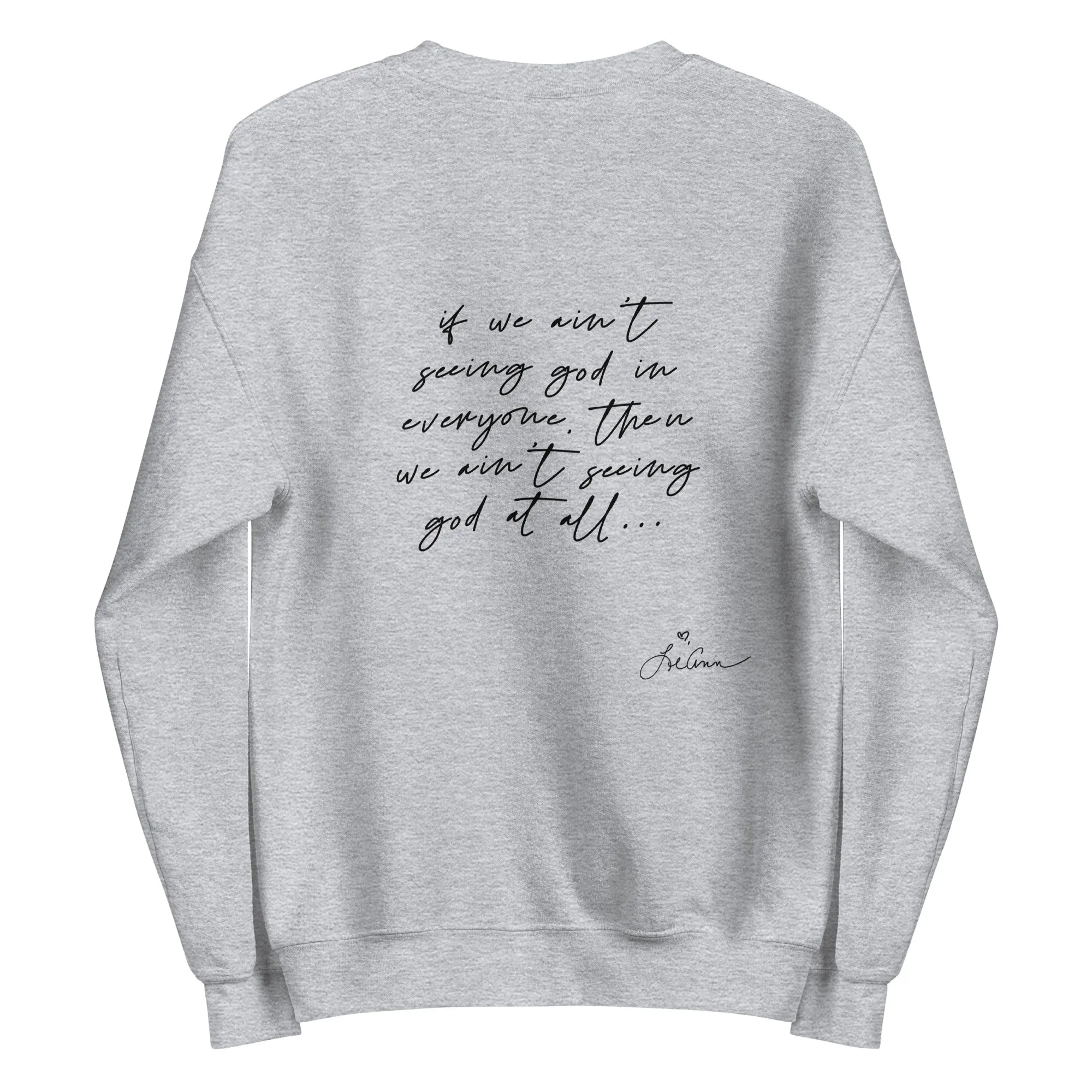 god's work lyric unisex sweatshirt