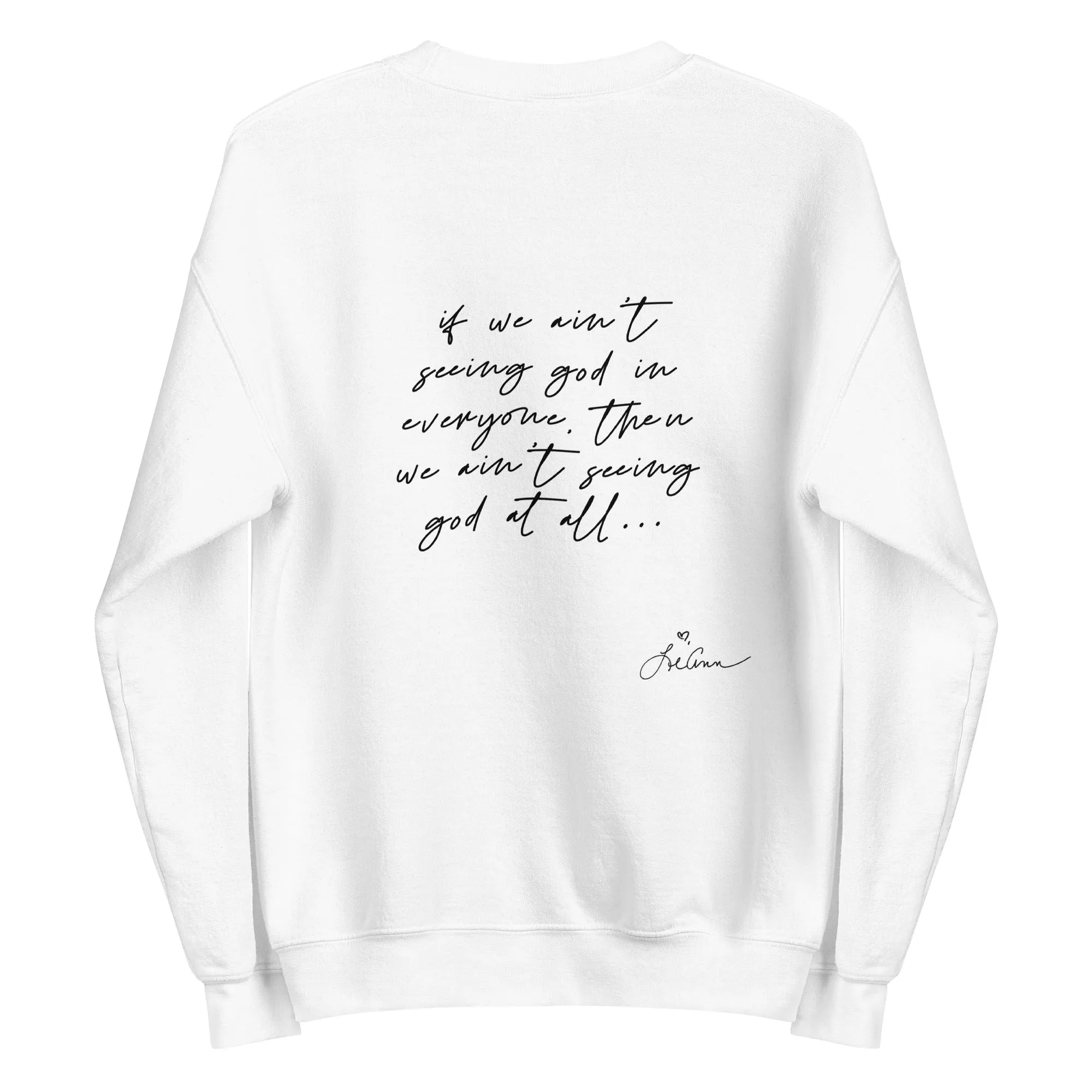 god's work lyric unisex sweatshirt