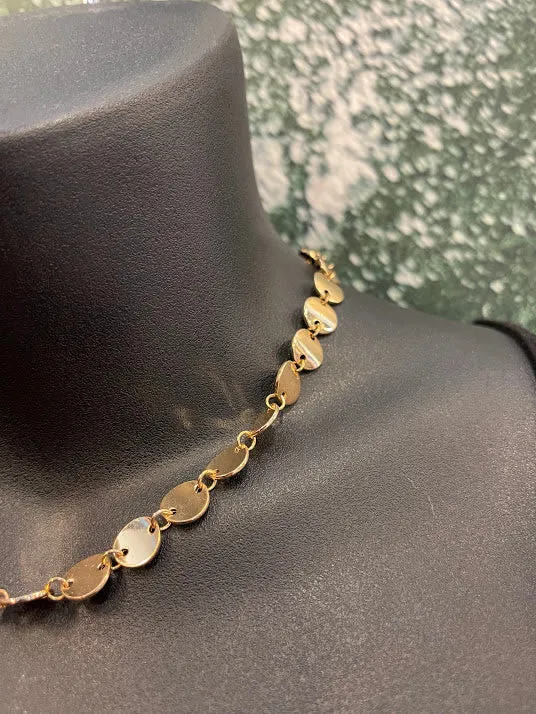 Gold Circle Necklace
