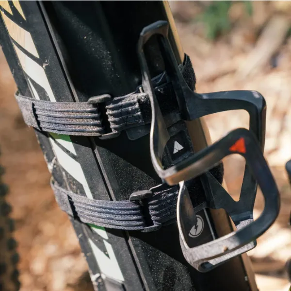 Granite Designs Aux E  Carbon Bottle Cage with Strap Kit