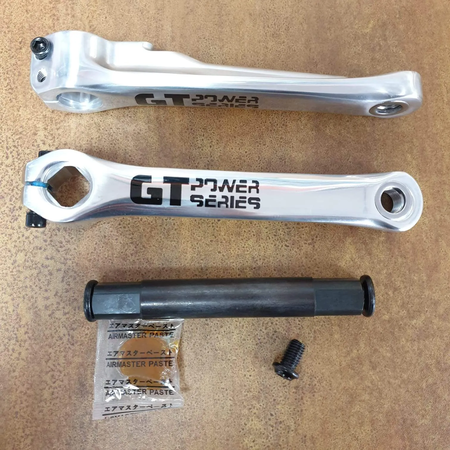 GT Power Series Alloy Cranks Polished with American Bottom Bracket