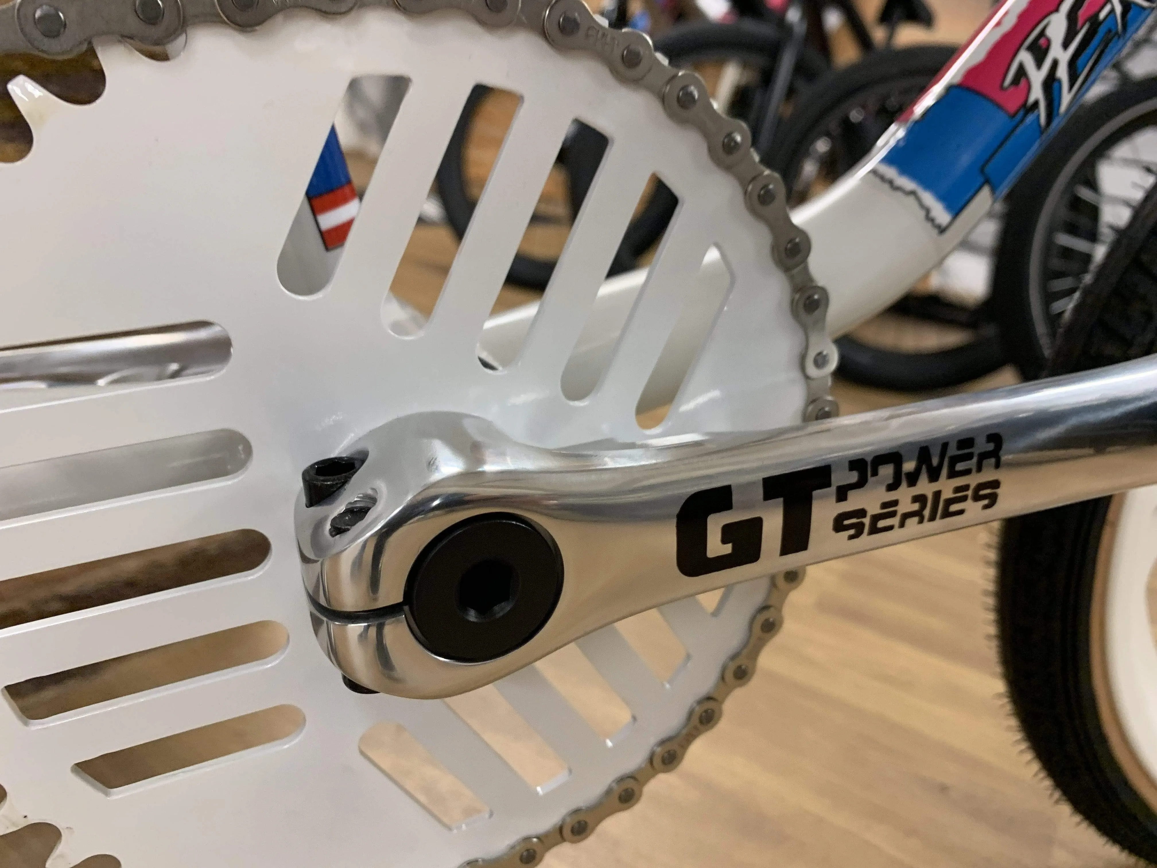 GT Power Series Alloy Cranks Polished with American Bottom Bracket