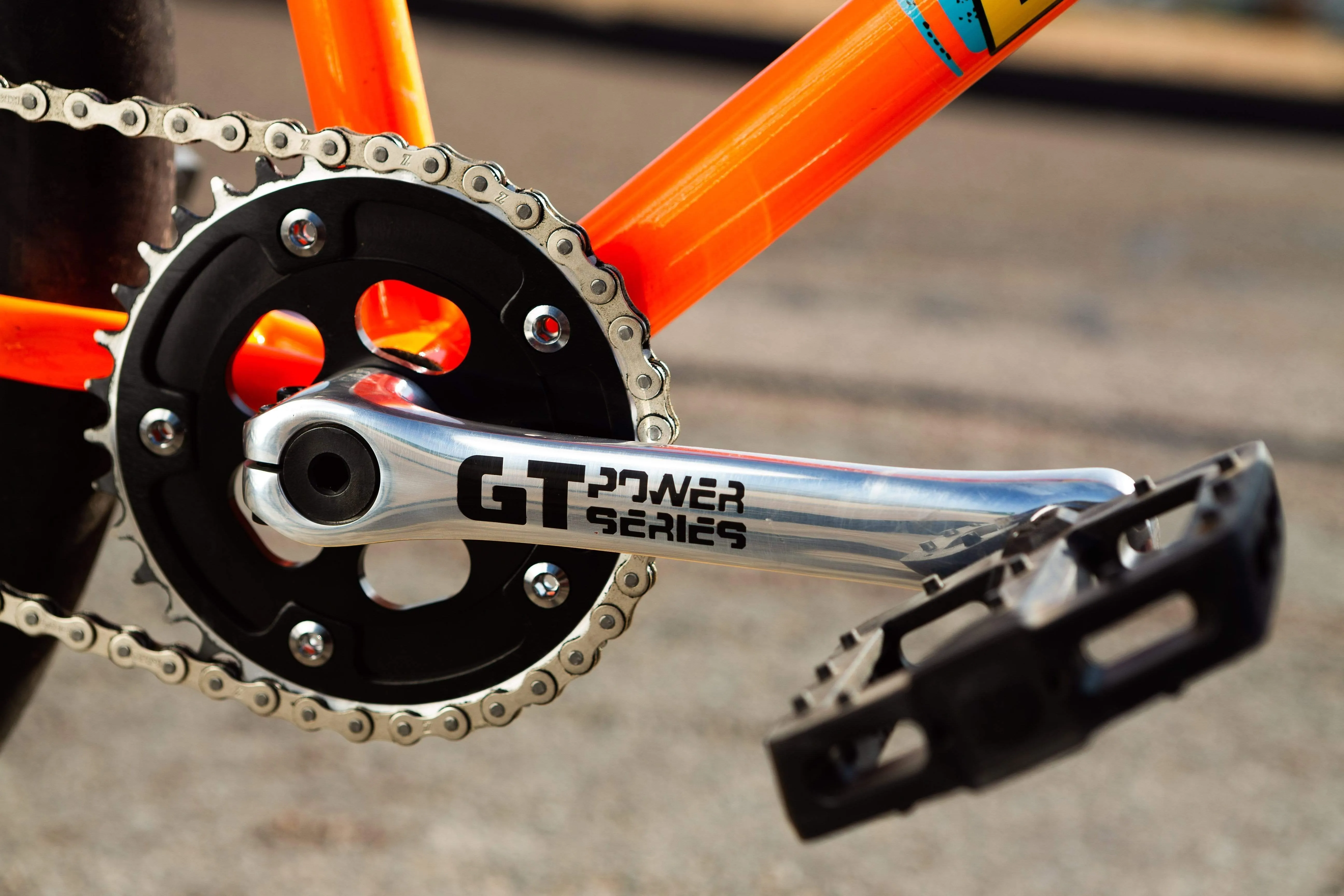 GT Power Series Alloy Cranks Polished with American Bottom Bracket