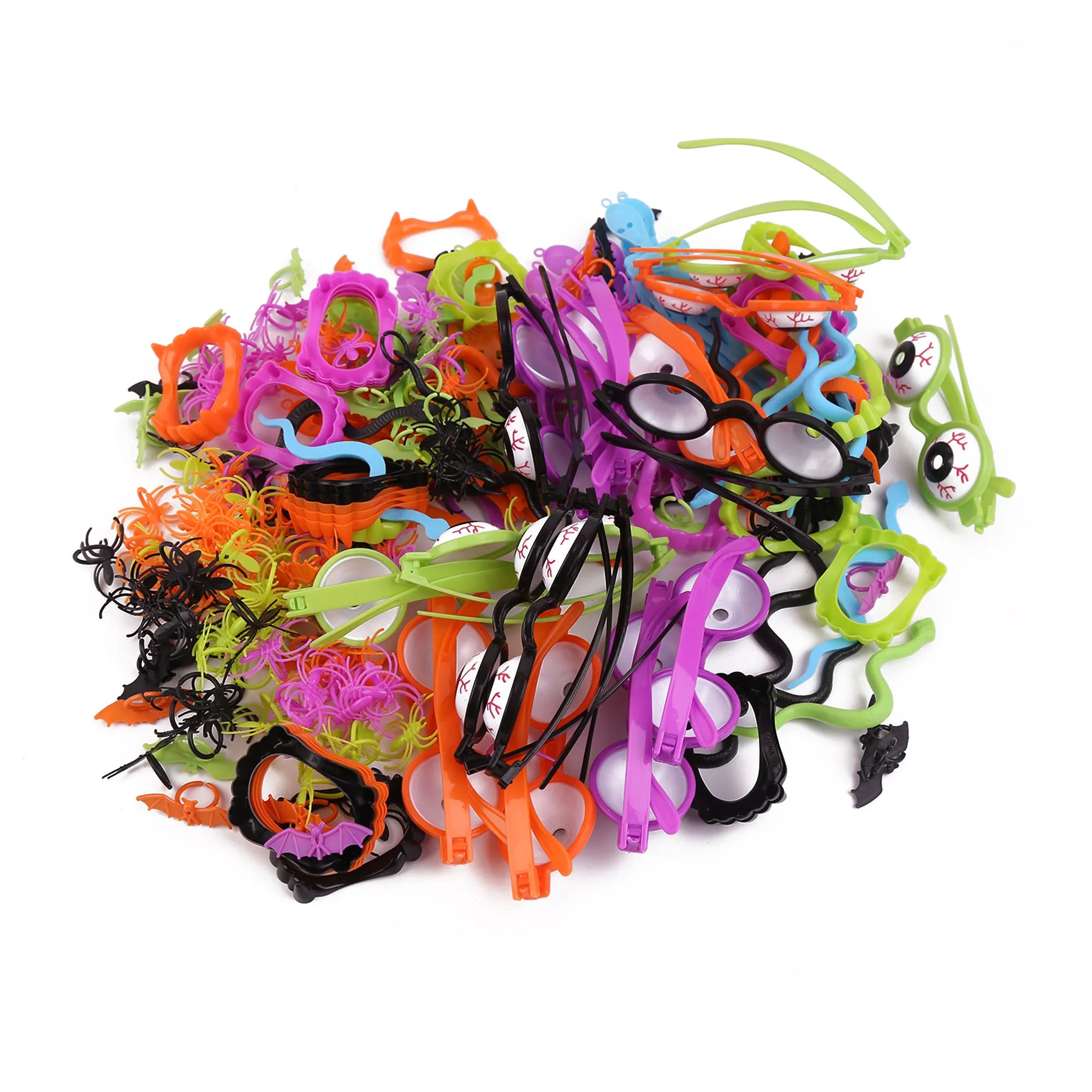 Halloween Novelty Toy Super Value Bundle, Halloween Toys, 250 Pcs