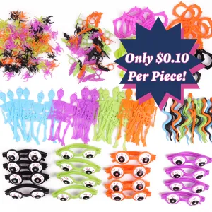 Halloween Novelty Toy Super Value Bundle, Halloween Toys, 250 Pcs