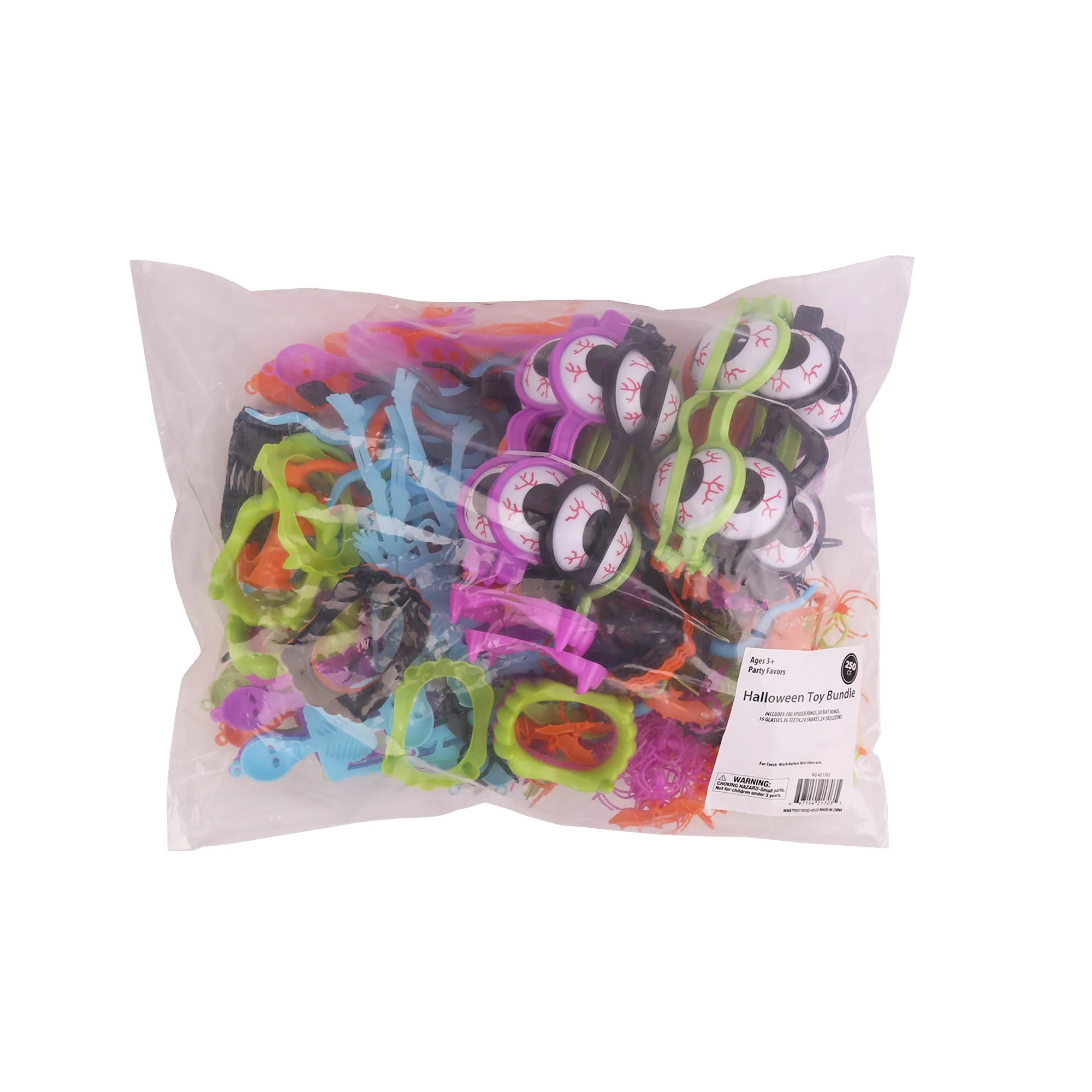 Halloween Novelty Toy Super Value Bundle, Halloween Toys, 250 Pcs