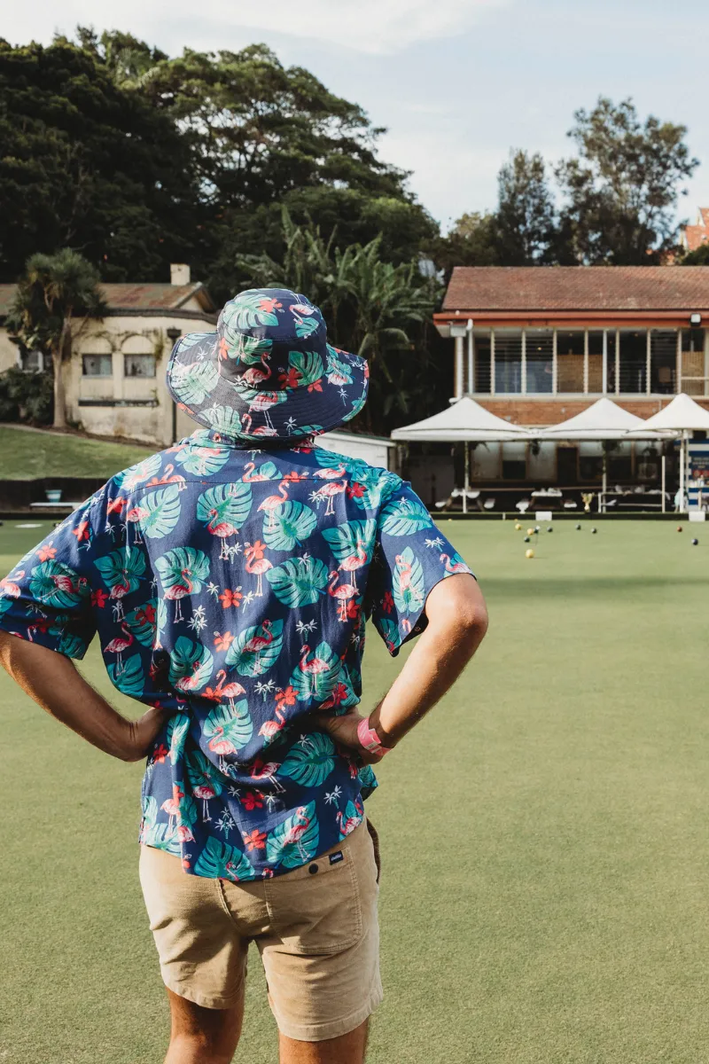 Hawaiian Party Shirt in Flamingo