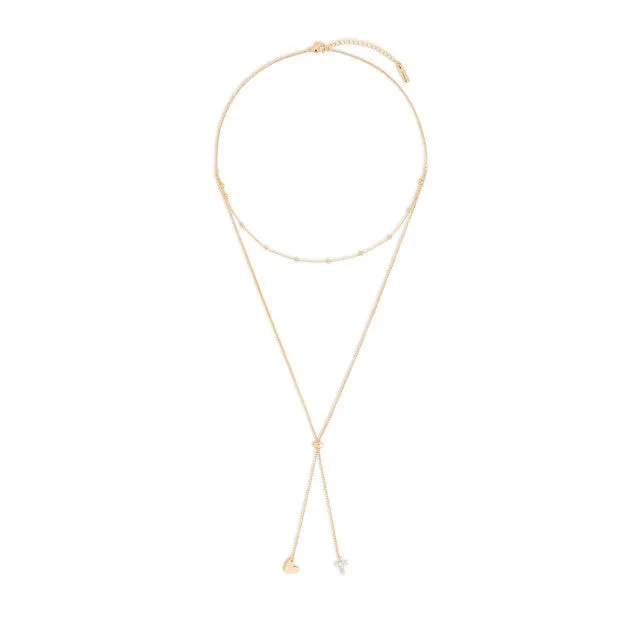 Heart and Cross Giving Necklace