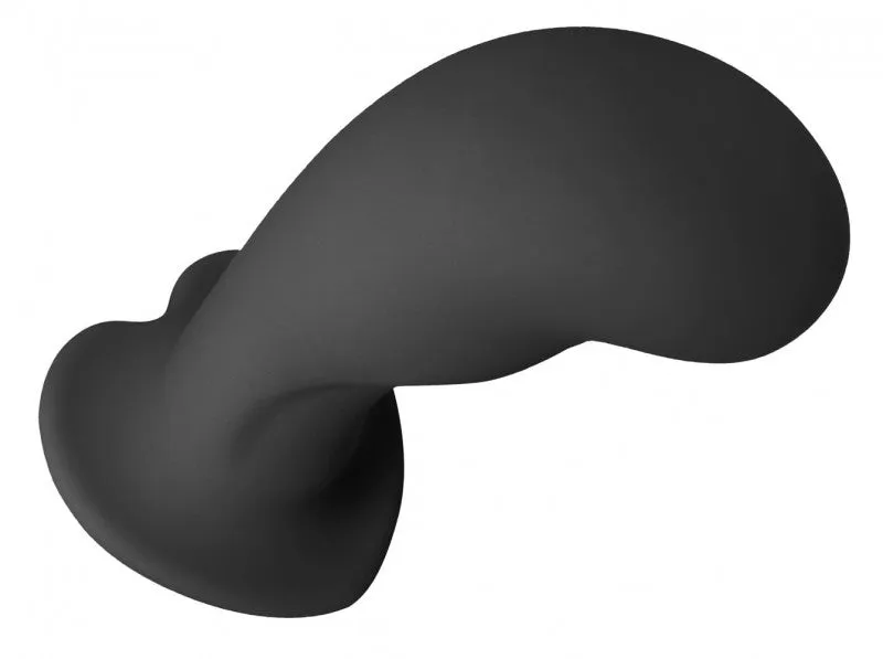 Heart on Silicone Harness  - Black
