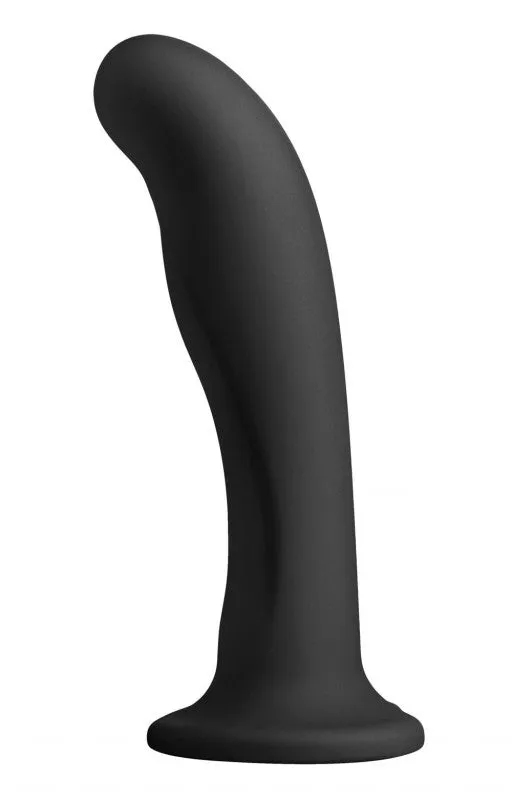 Heart on Silicone Harness  - Black