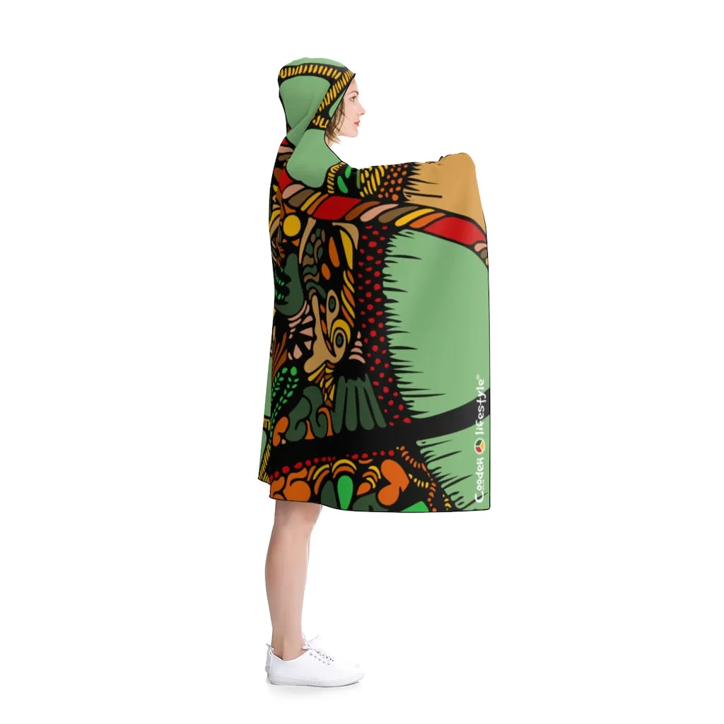 Hooded Blanket (Multi-Abstract2)