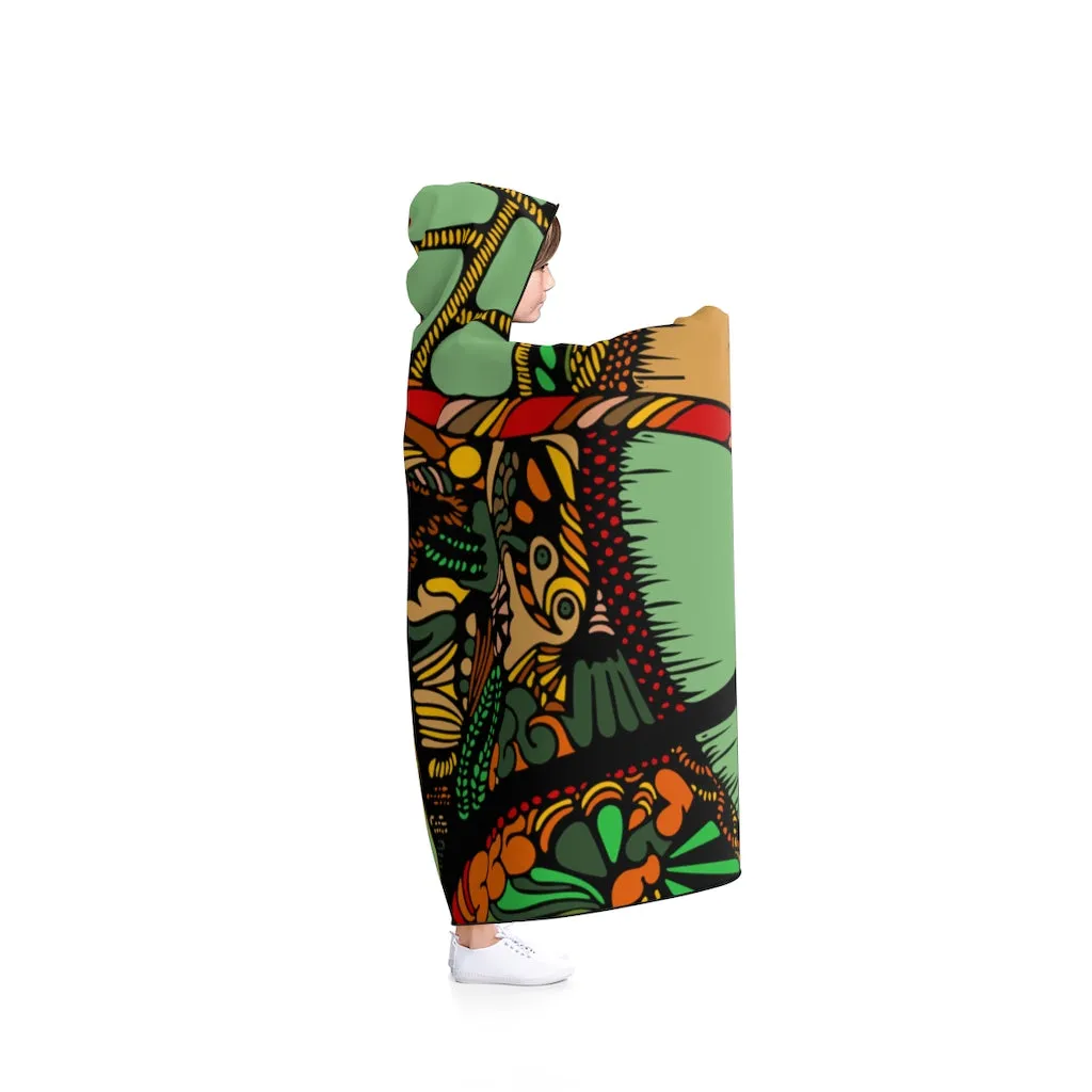Hooded Blanket (Multi-Abstract2)