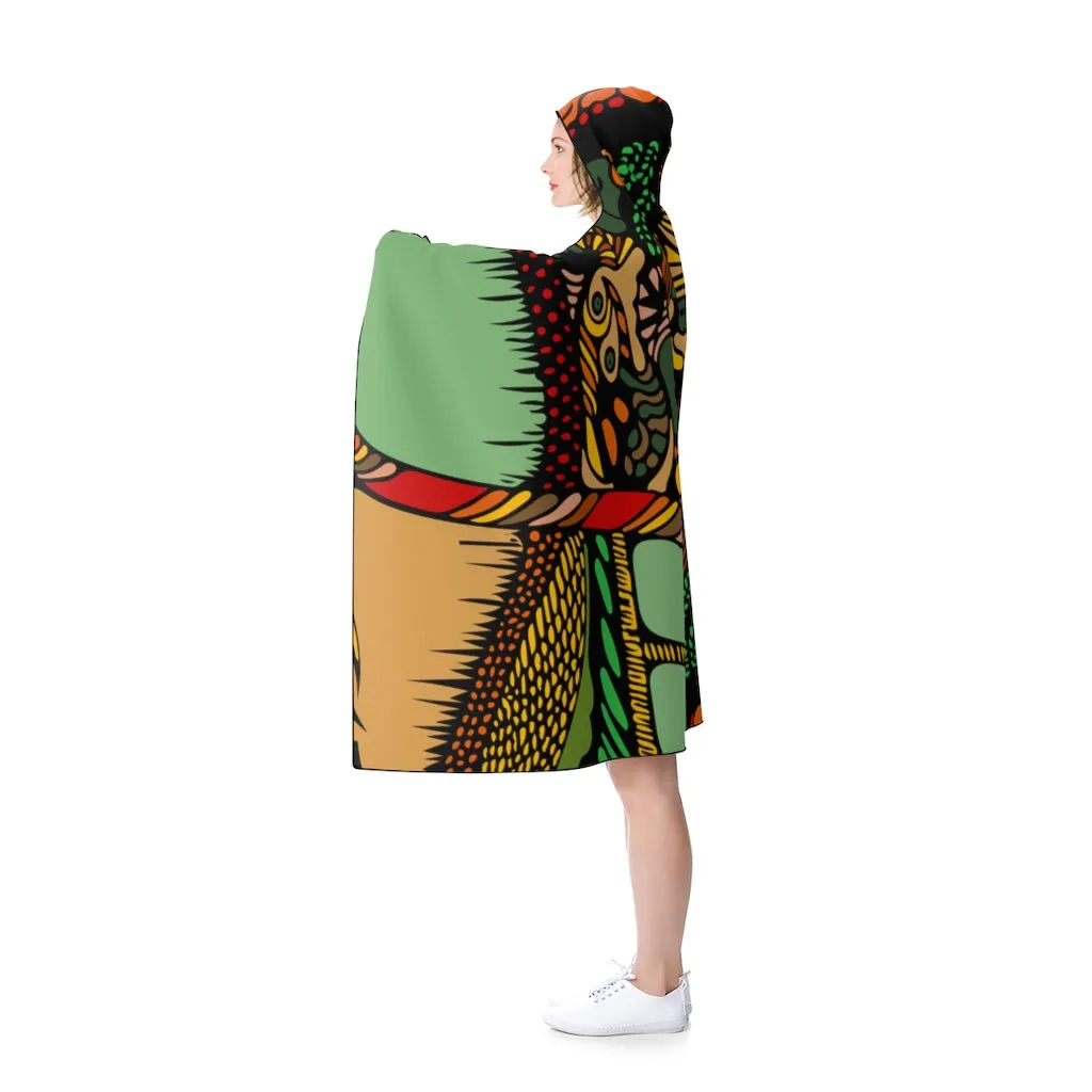 Hooded Blanket (Multi-Abstract2)
