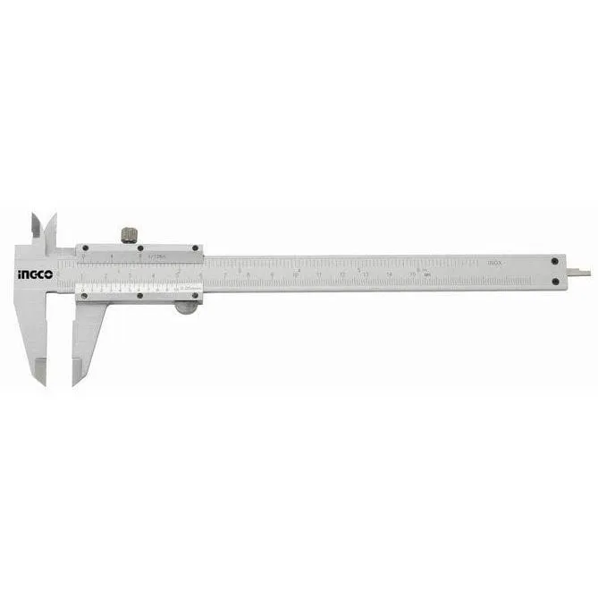 Ingco Vernier Caliper 0-200mm with 0.01mm Precision – HVC01200