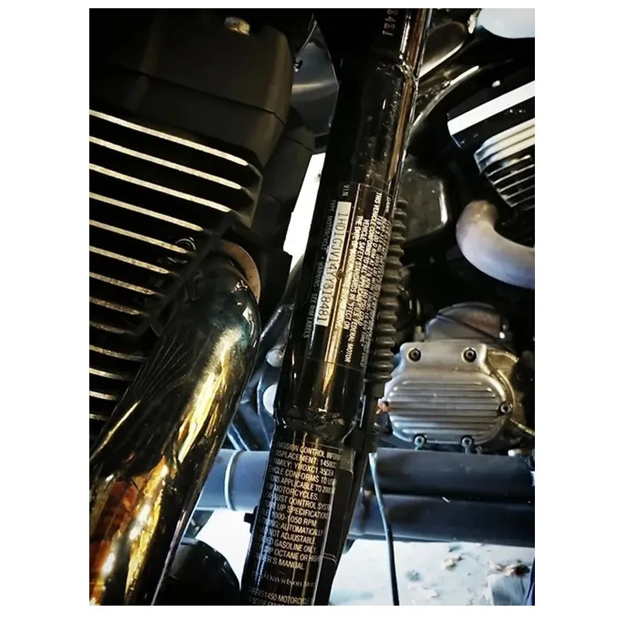 Invisivin Magnetic Vin Sticker Cover 1999-2005 Dyna Stepped from frame