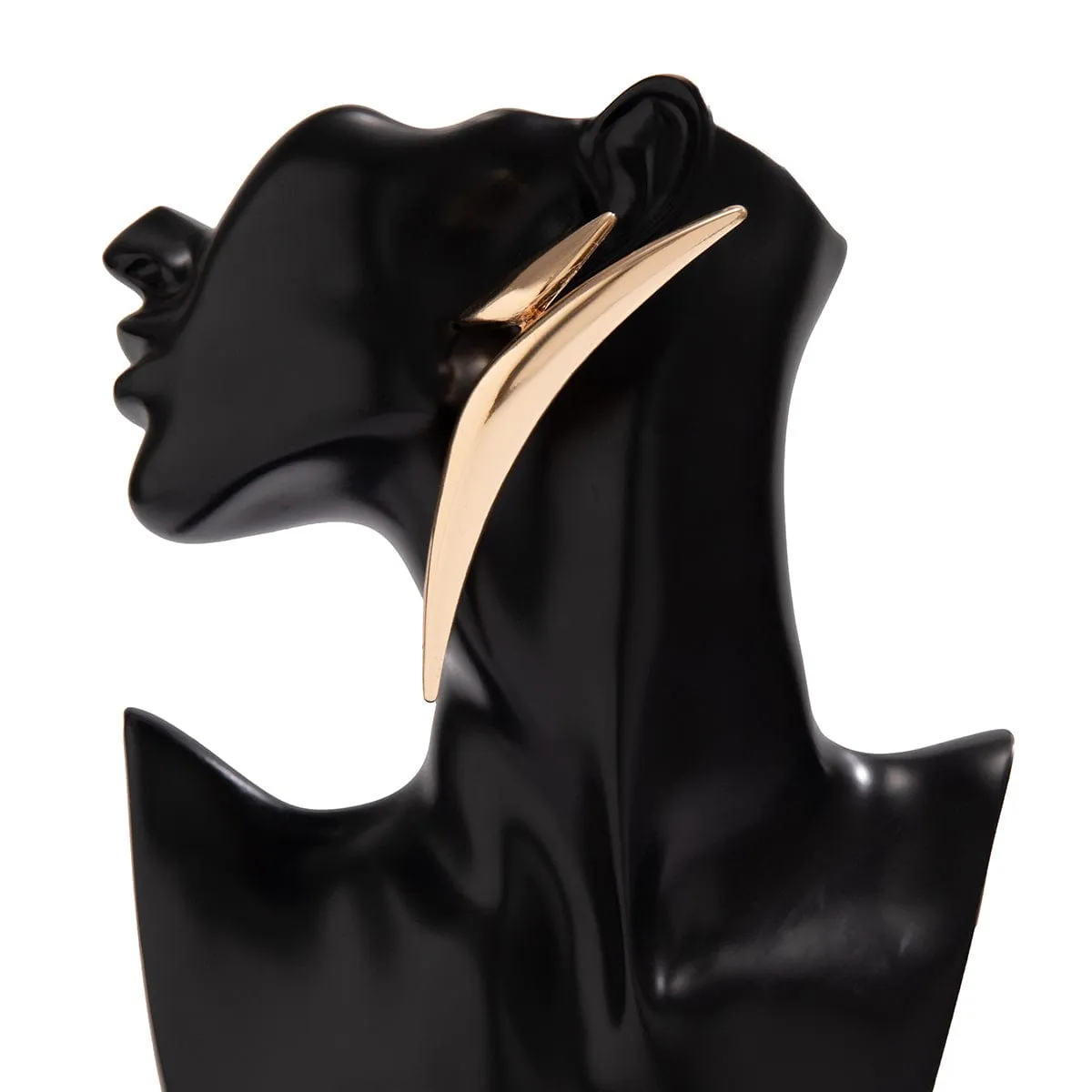 Irregular Gold Silver Plated Statement Earrings