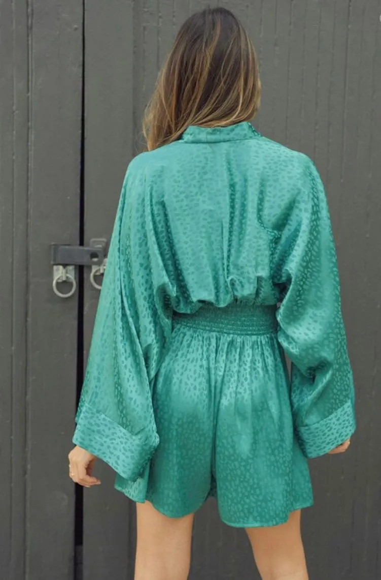 Jade Kimono Romper
