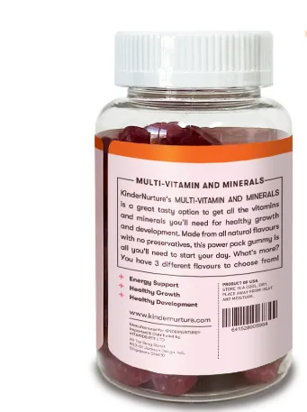 KinderNurture Children's Multi-Vitamin & Minerals, 120 gummies
