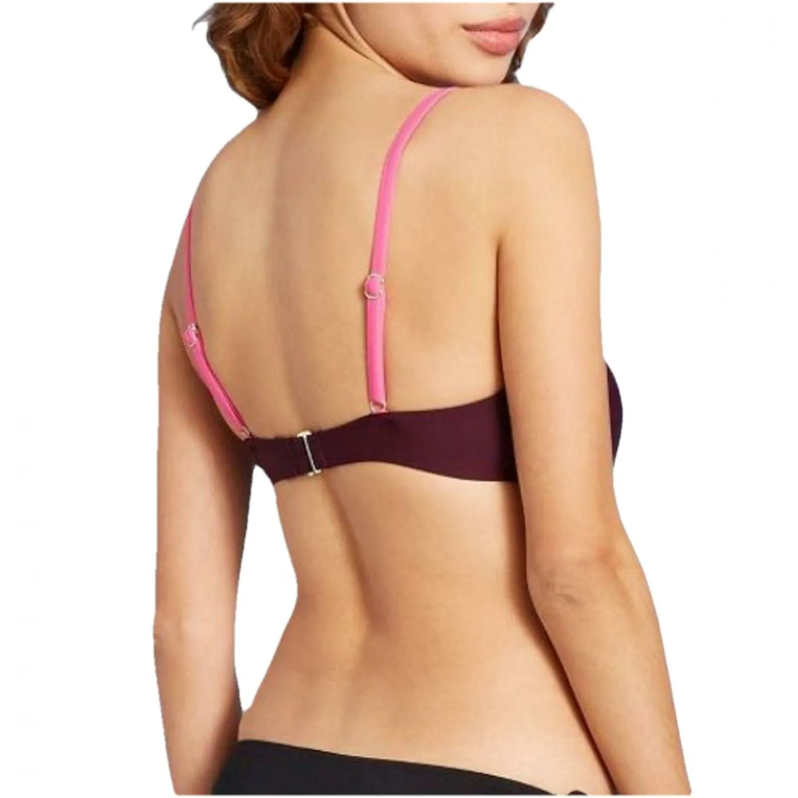 Kona Sol Women's Colorblock Bandeau Bikini Top
