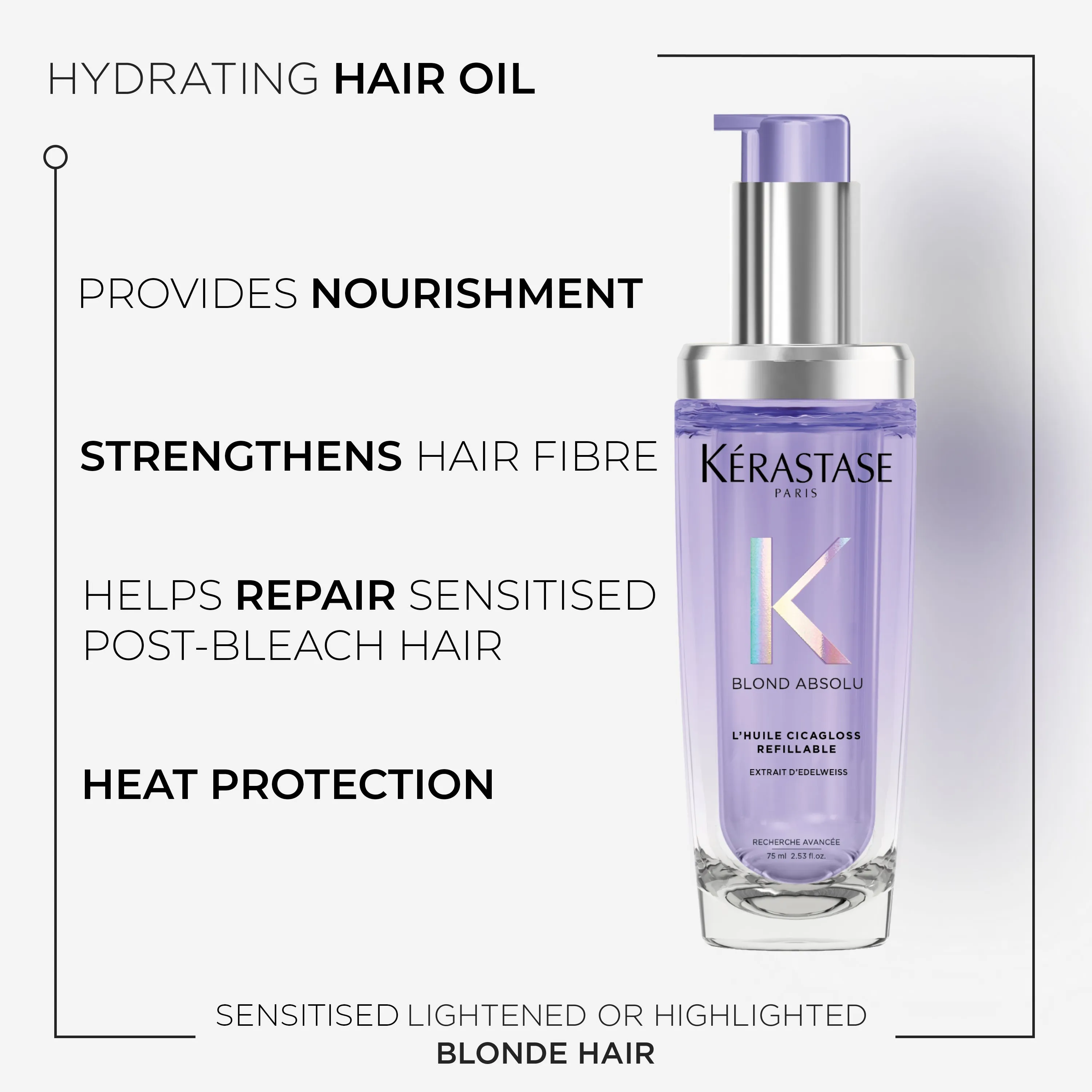 Kérastase Blond Absolu L'Huile Cicagloss Refillable - 75ml
