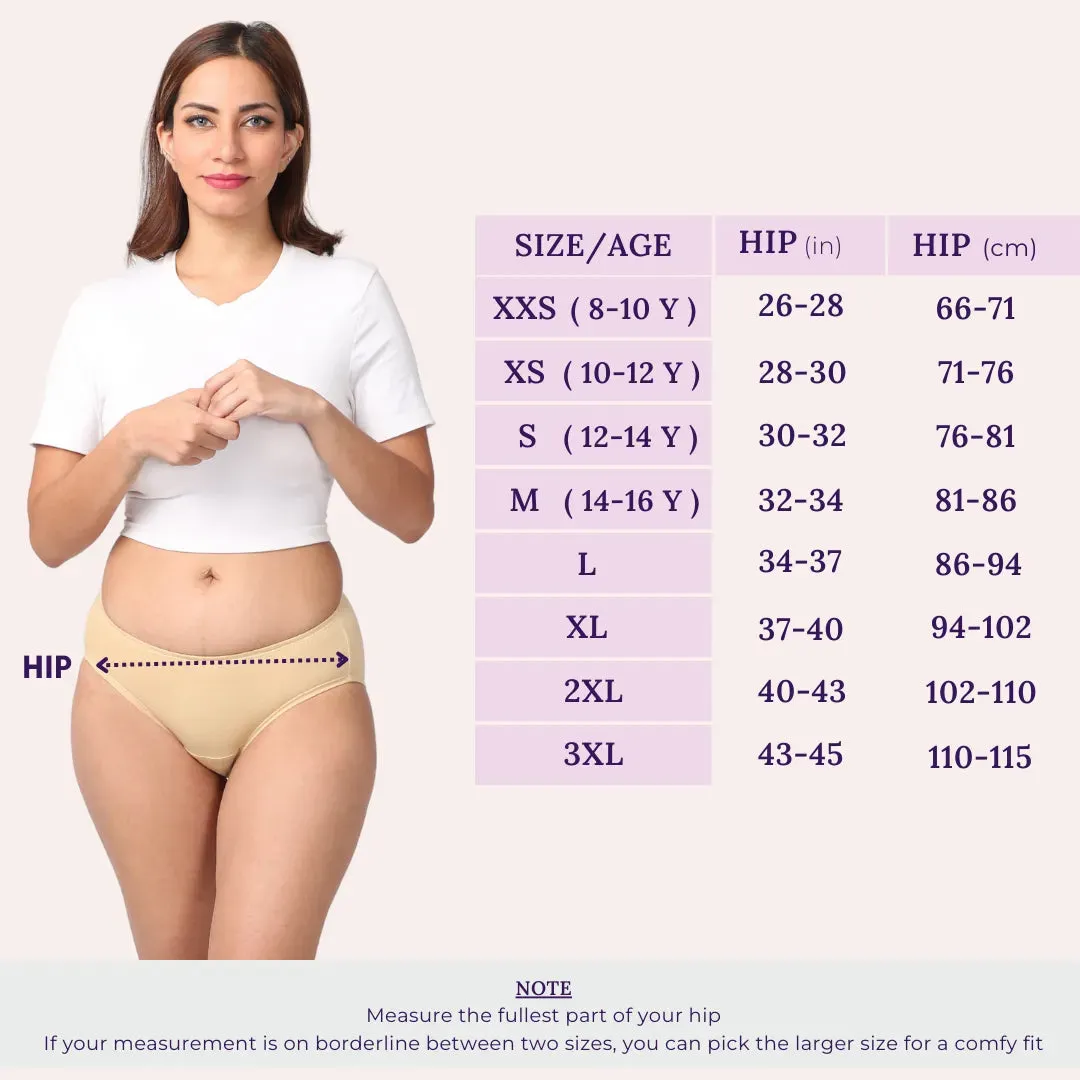LeakProof Daily Use Panties | Brief Fit | Ideal For Unpredictable Periods