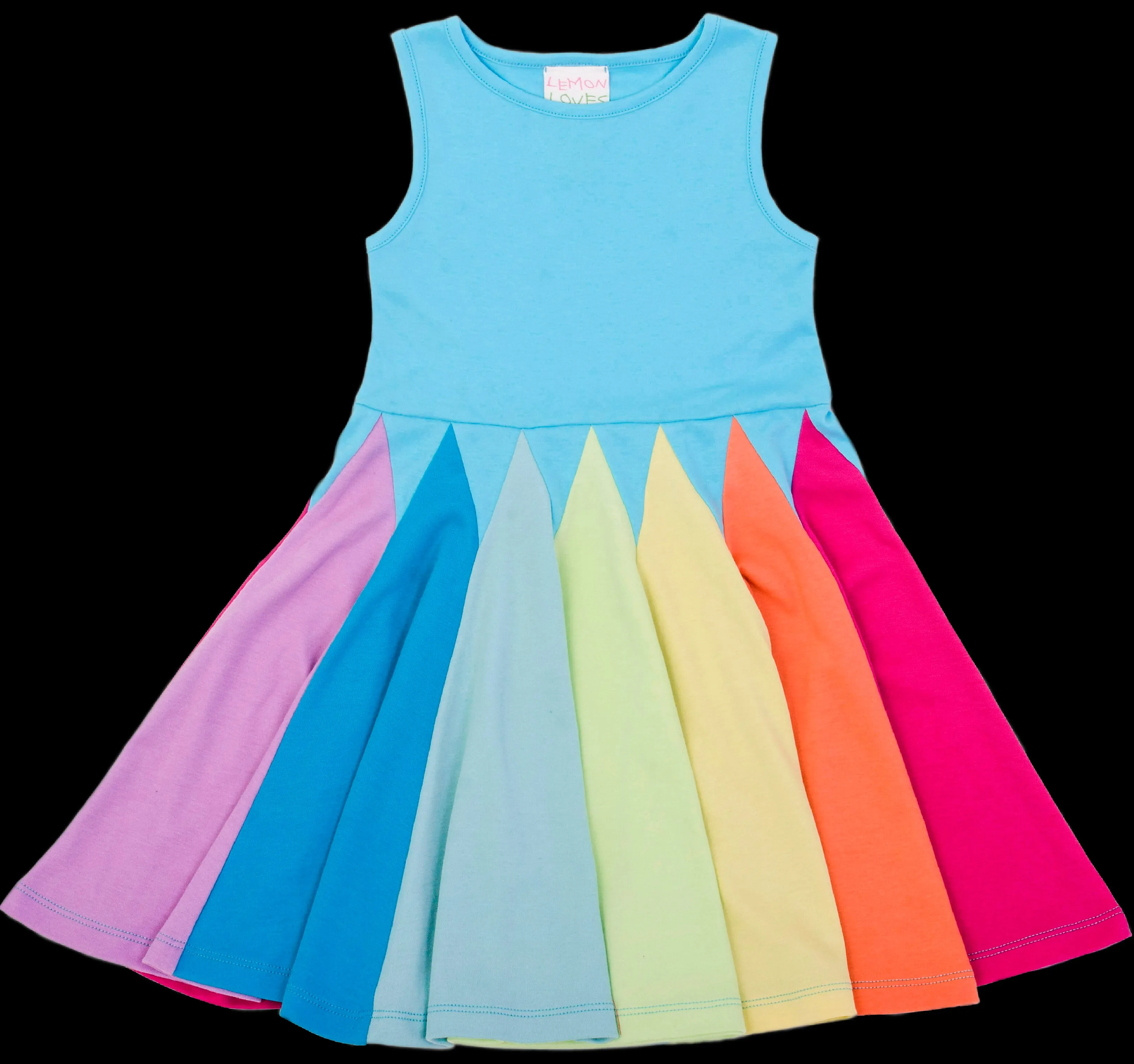 Lemon Loves Lime Rainbow Twirl Dress