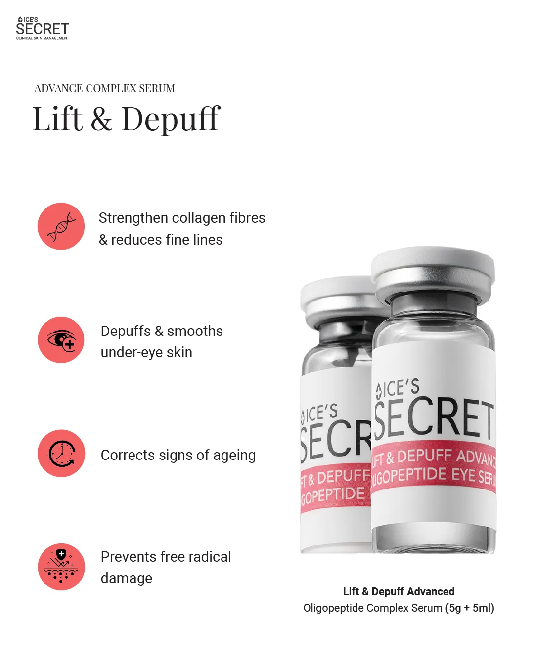 Lift & Depuff Advanced Oligopeptide Complex Serum