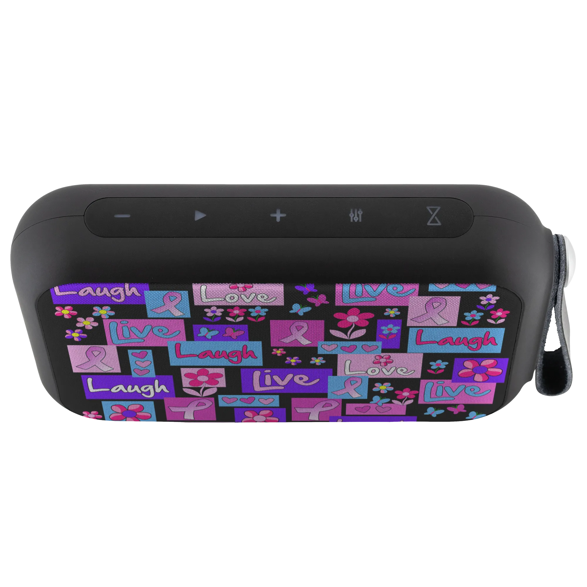 Live, Love, Laugh Pink Ribbon Bluetooth Speaker - 10 Watts